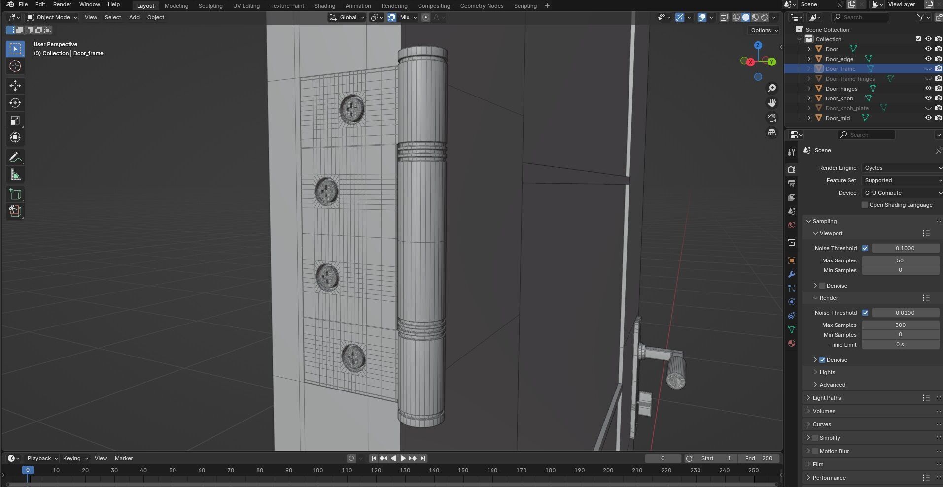 Door CG37 3D model_9