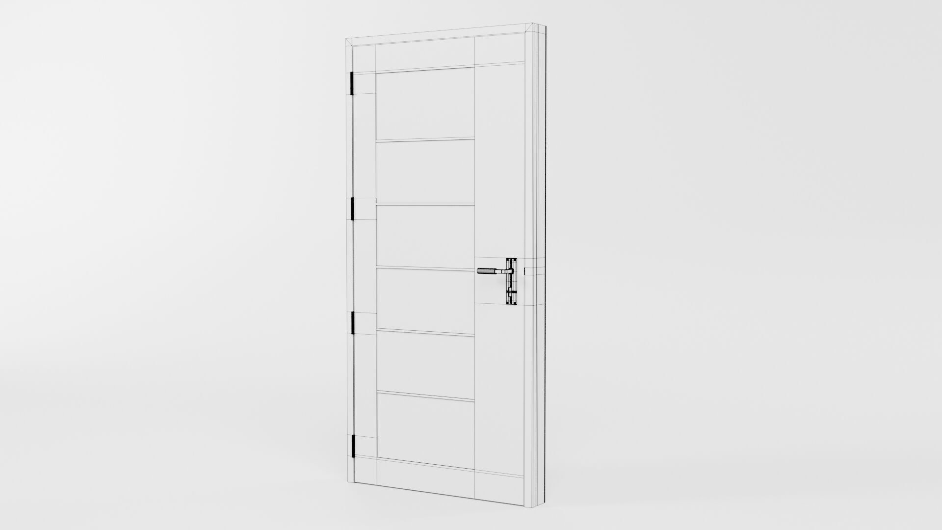Door CG37 3D model_6