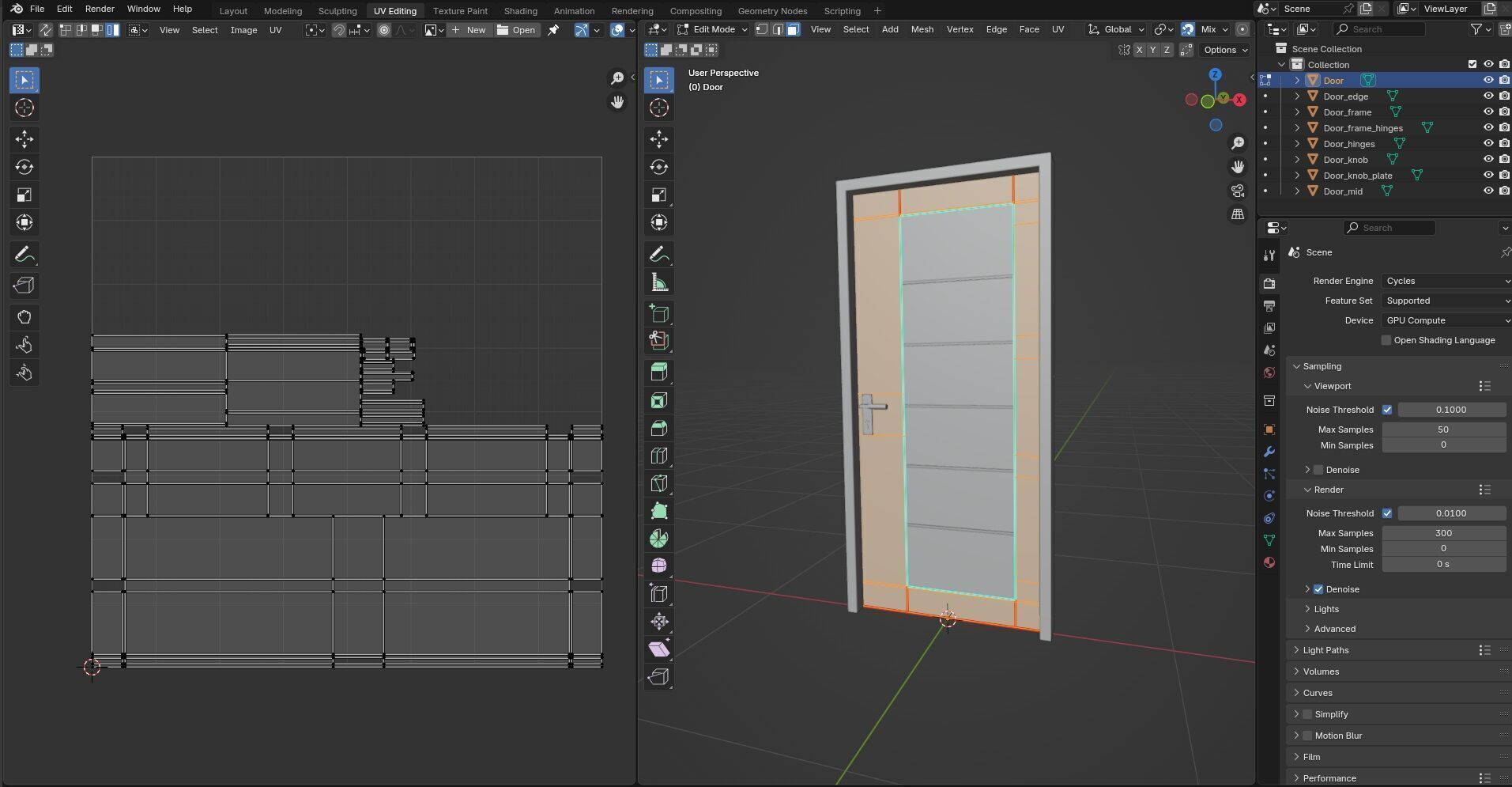 Door CG37 3D model_13
