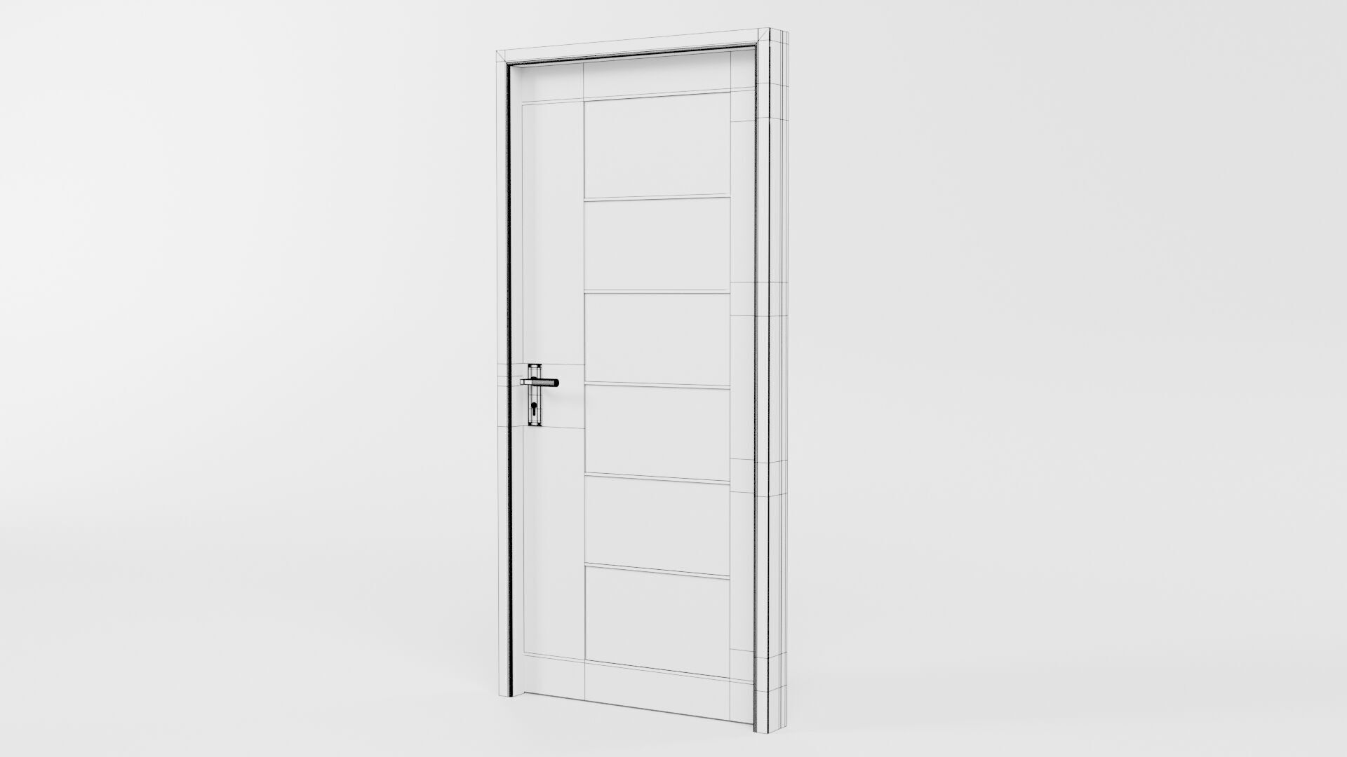 Door CG37 3D model_5