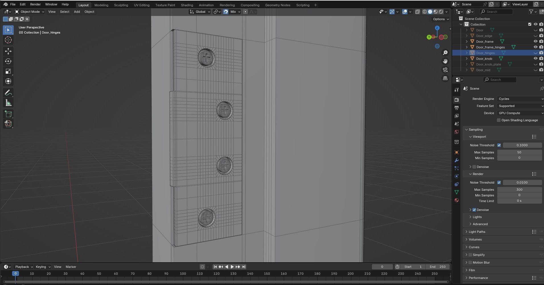 Door CG37 3D model_8