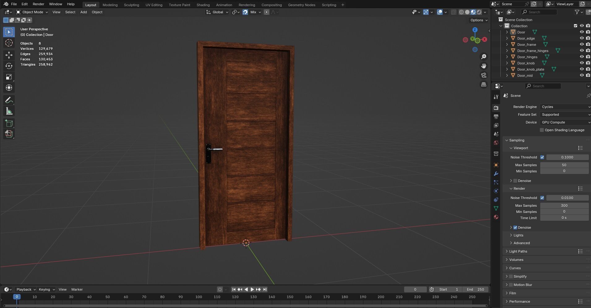 Door CG37 3D model_12