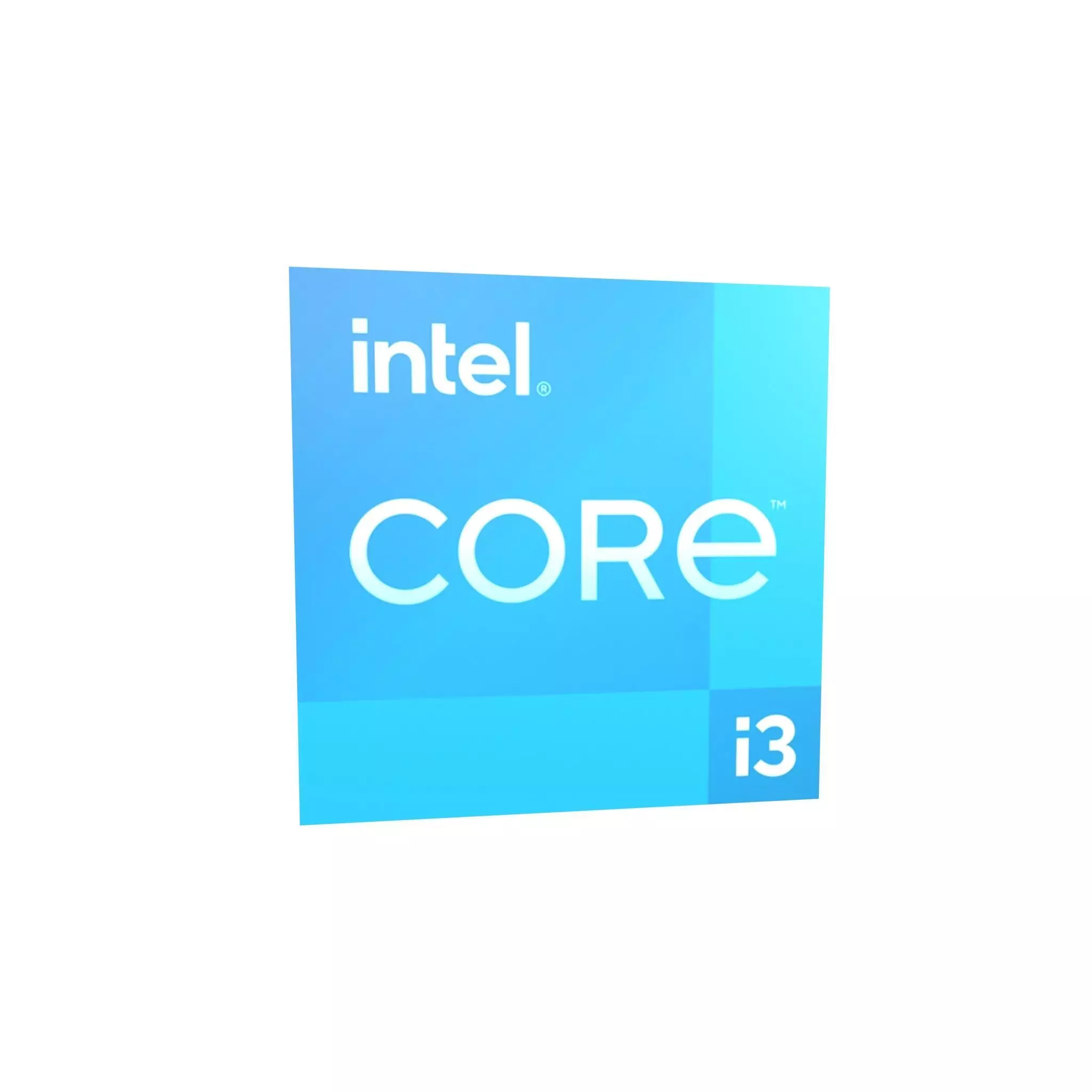 Intel CPU Tag i3 v1 002 Low-poly 3D model