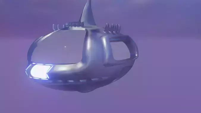 Custom Tram Free low-poly 3D model