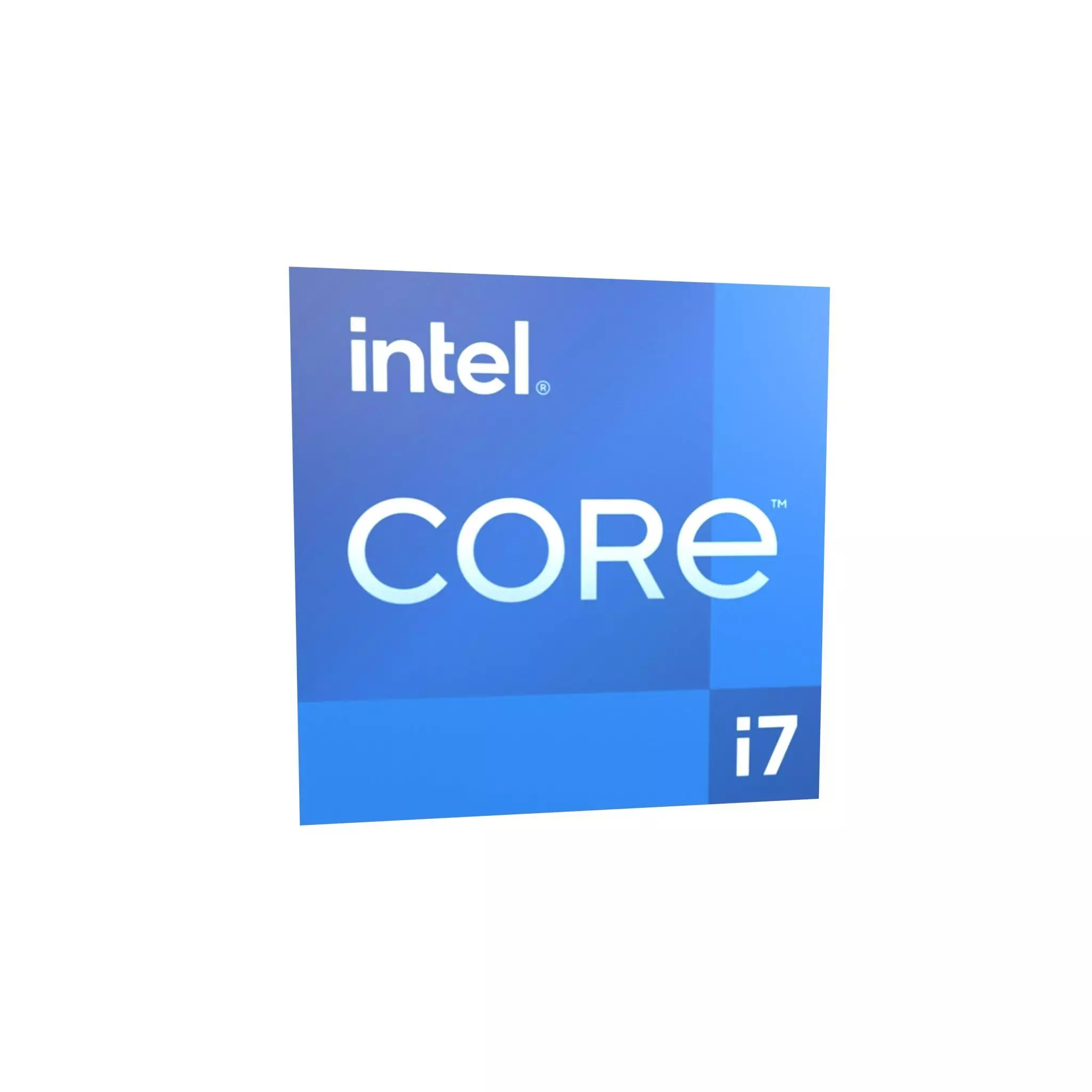 Intel CPU Tag i7 v1 002 Low-poly 3D model