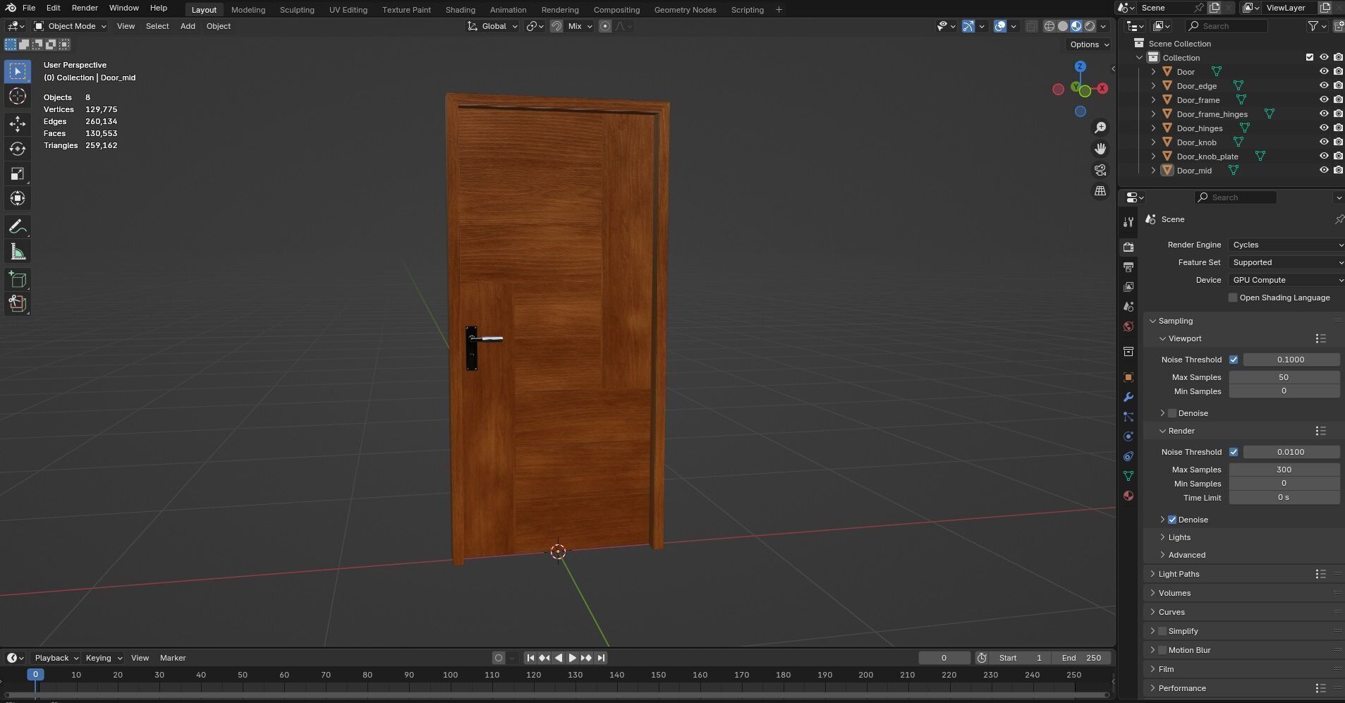 Door CG40 3D model_12