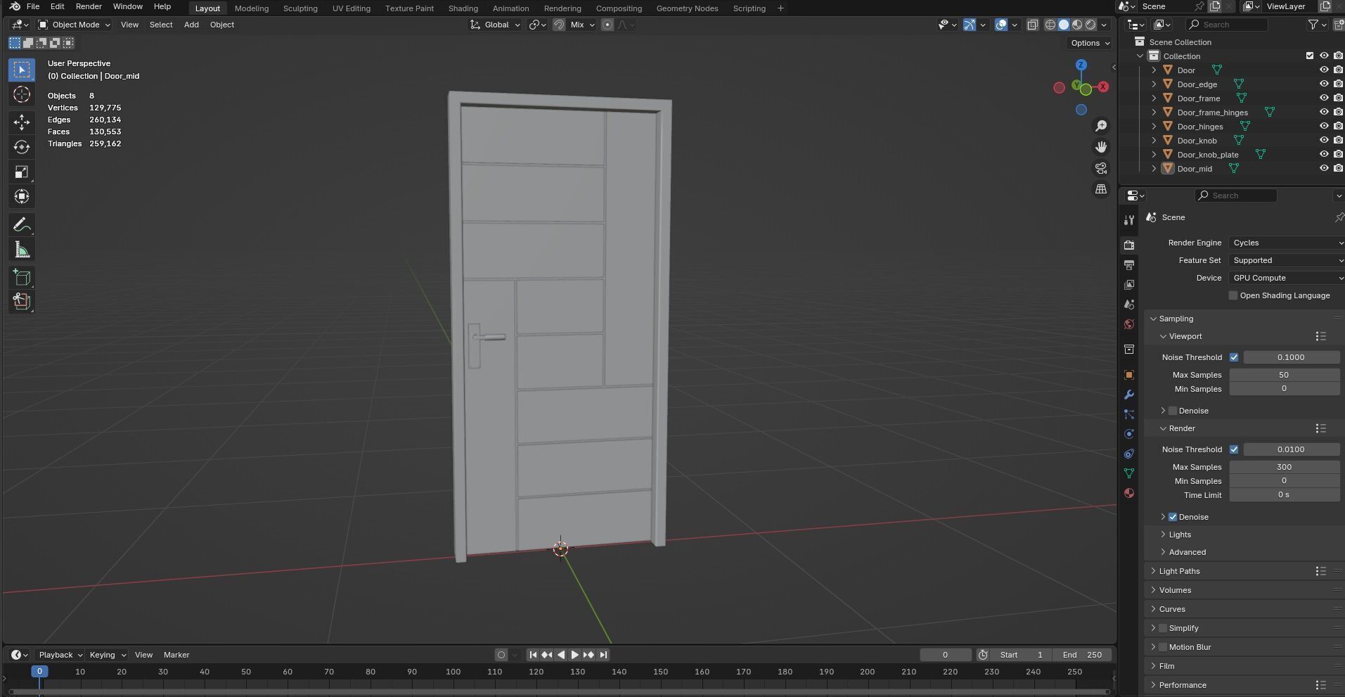 Door CG40 3D model_11