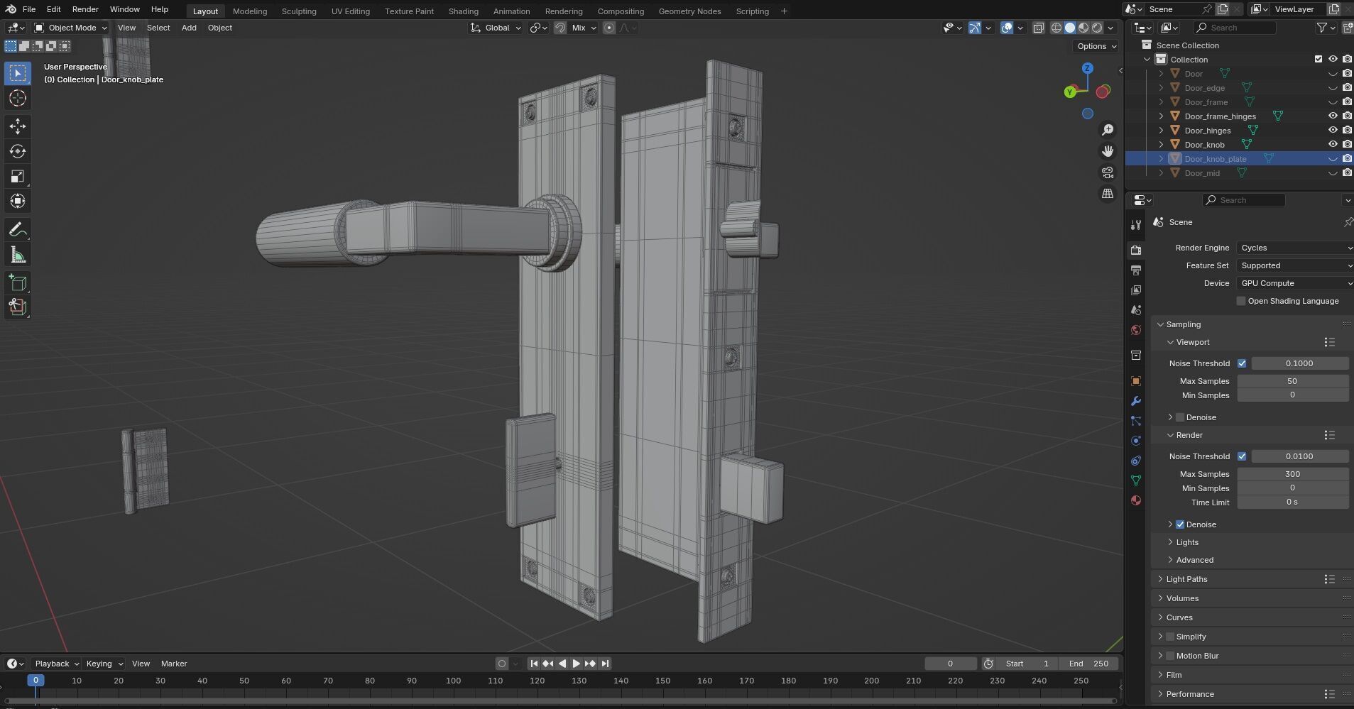Door CG40 3D model_7