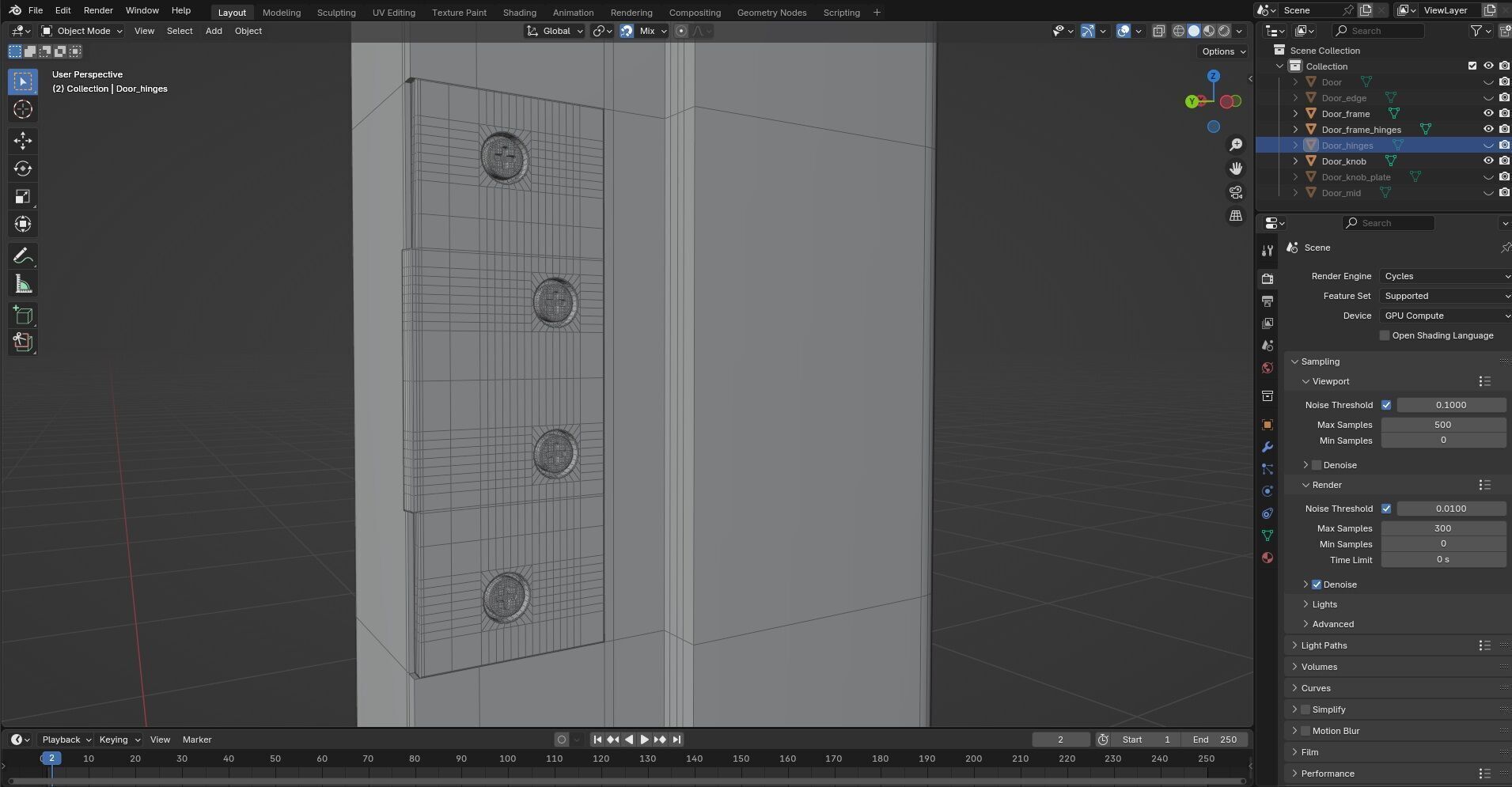Door CG41 3D model_8