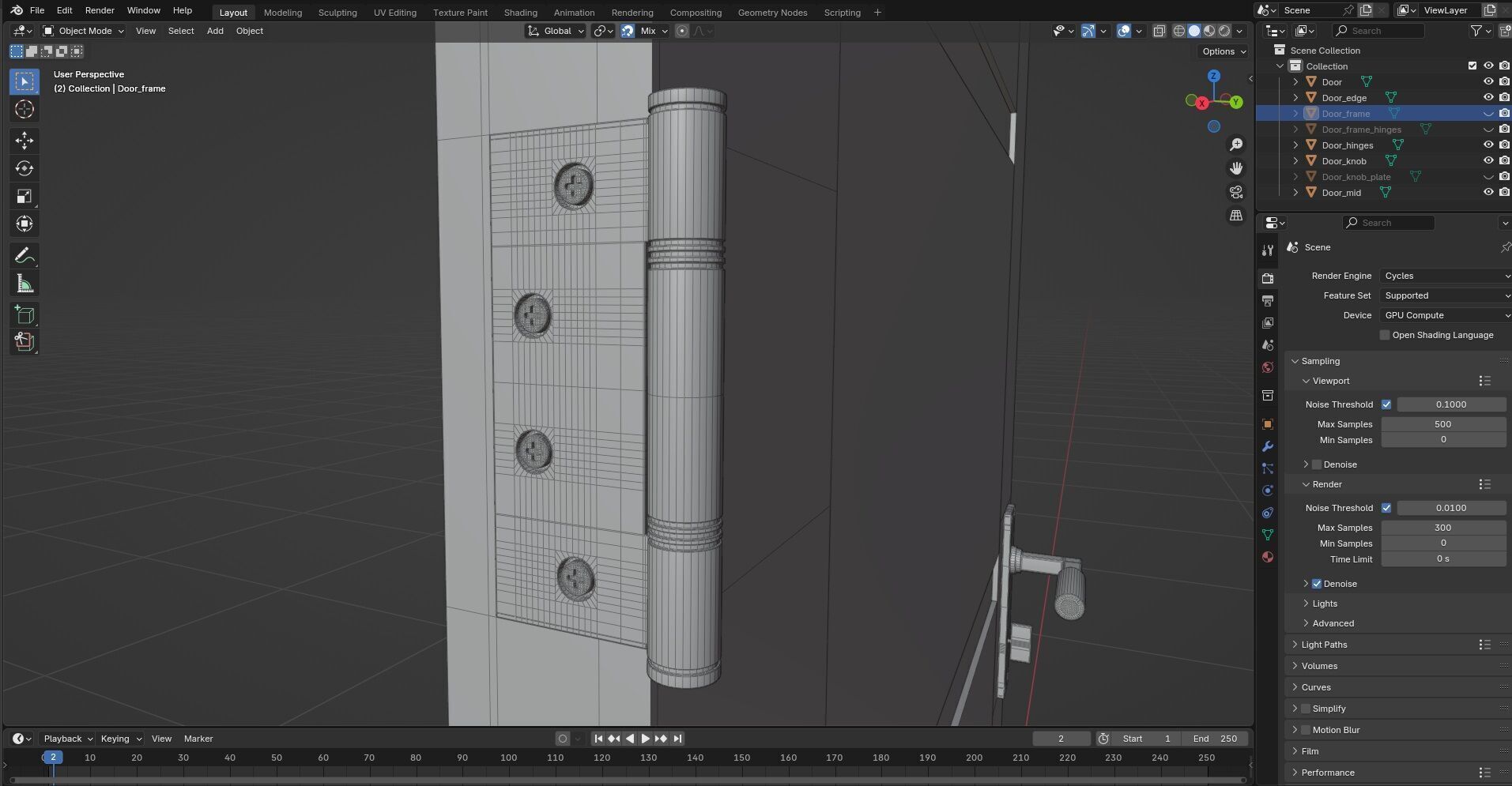 Door CG41 3D model_9