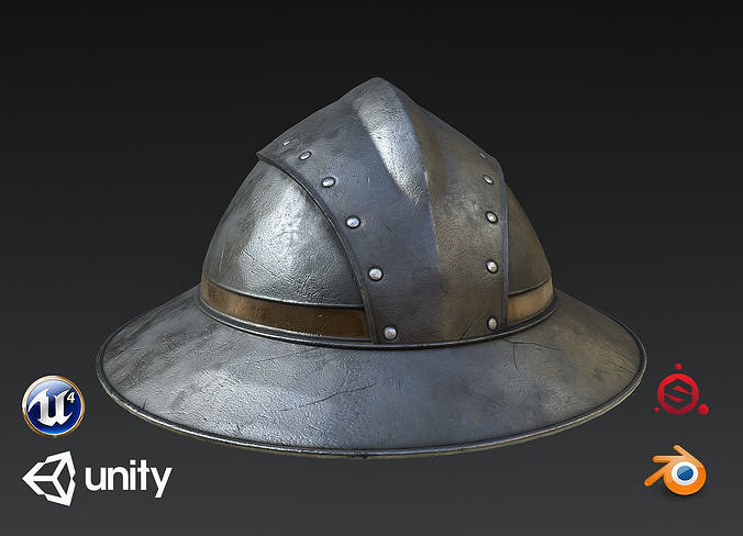Guard Helmet Low-poly 3D model