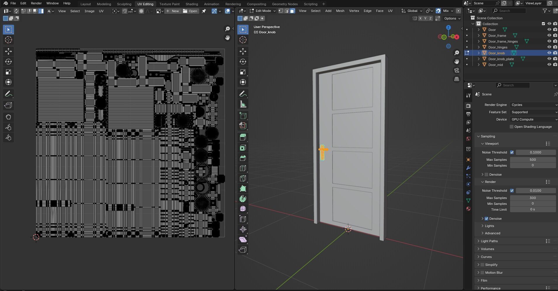 Door CG42 3D model_16