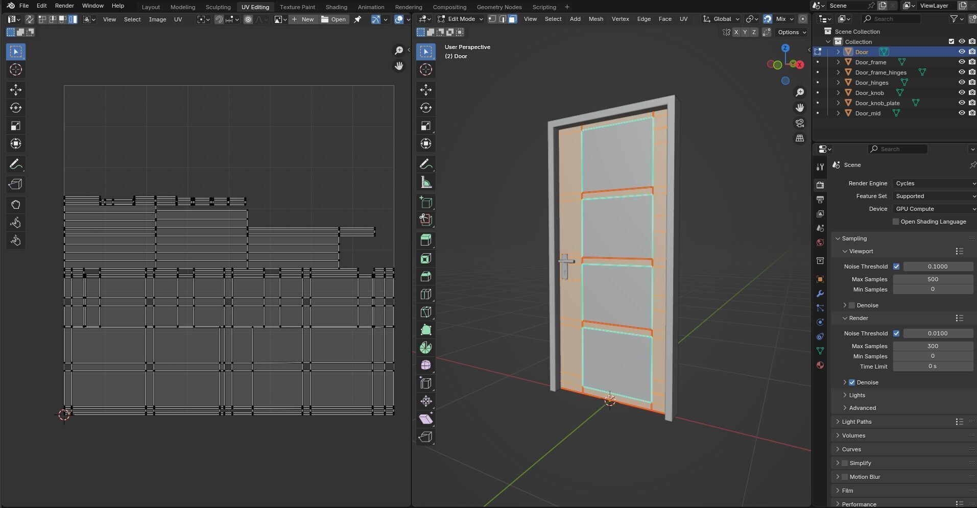 Door CG42 3D model_13