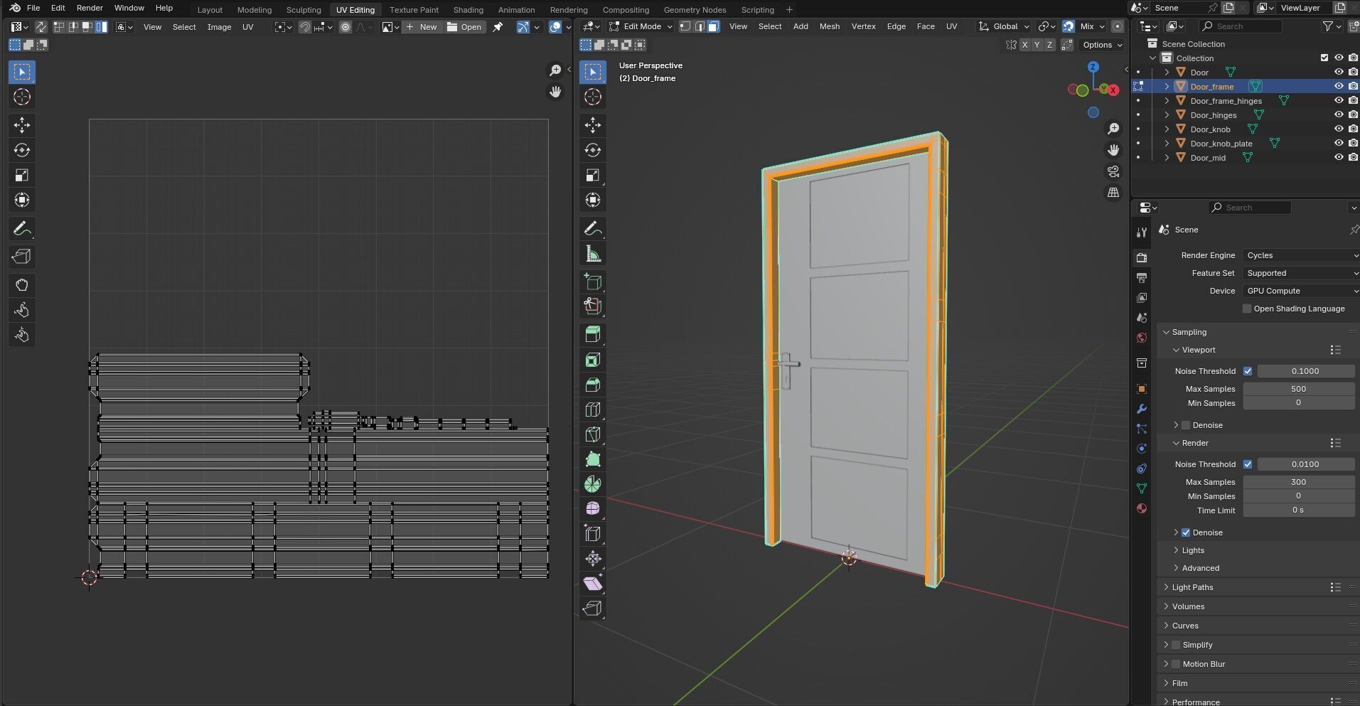 Door CG42 3D model_14
