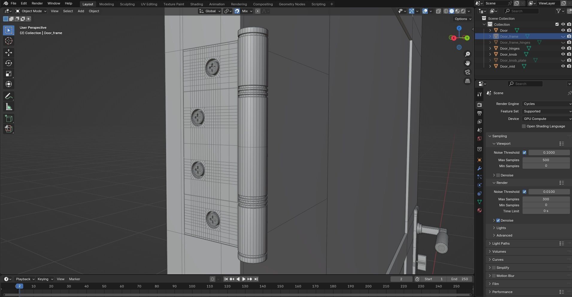 Door CG42 3D model_9