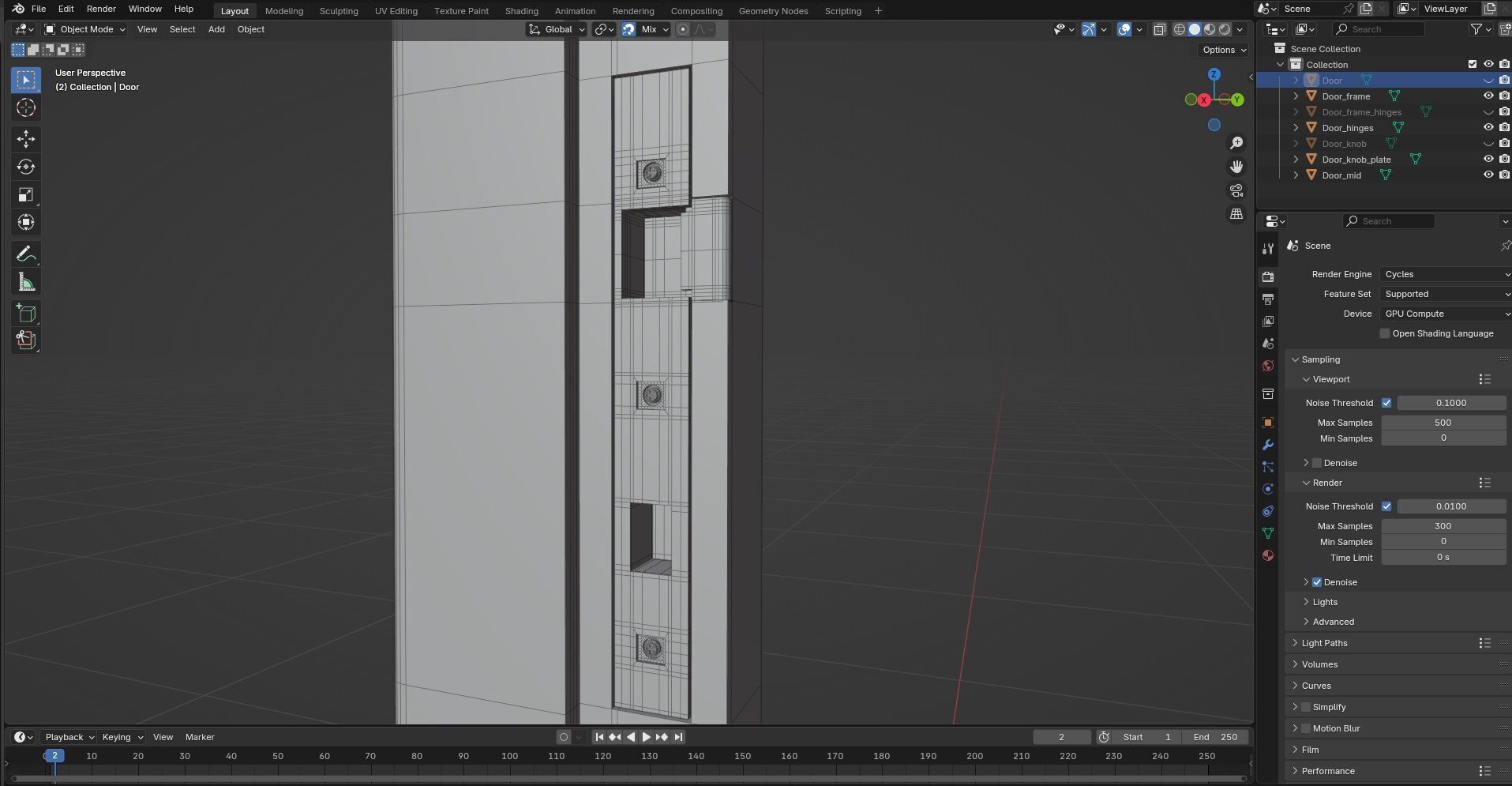 Door CG42 3D model_10