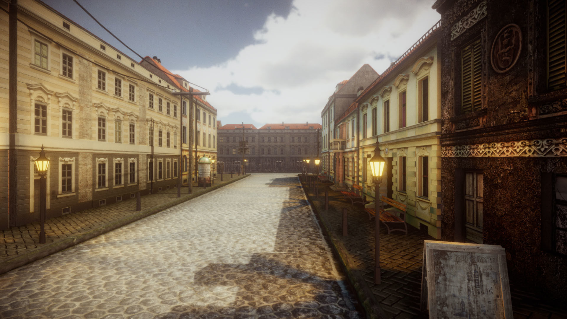 Historical City  Low-poly 3D model_7