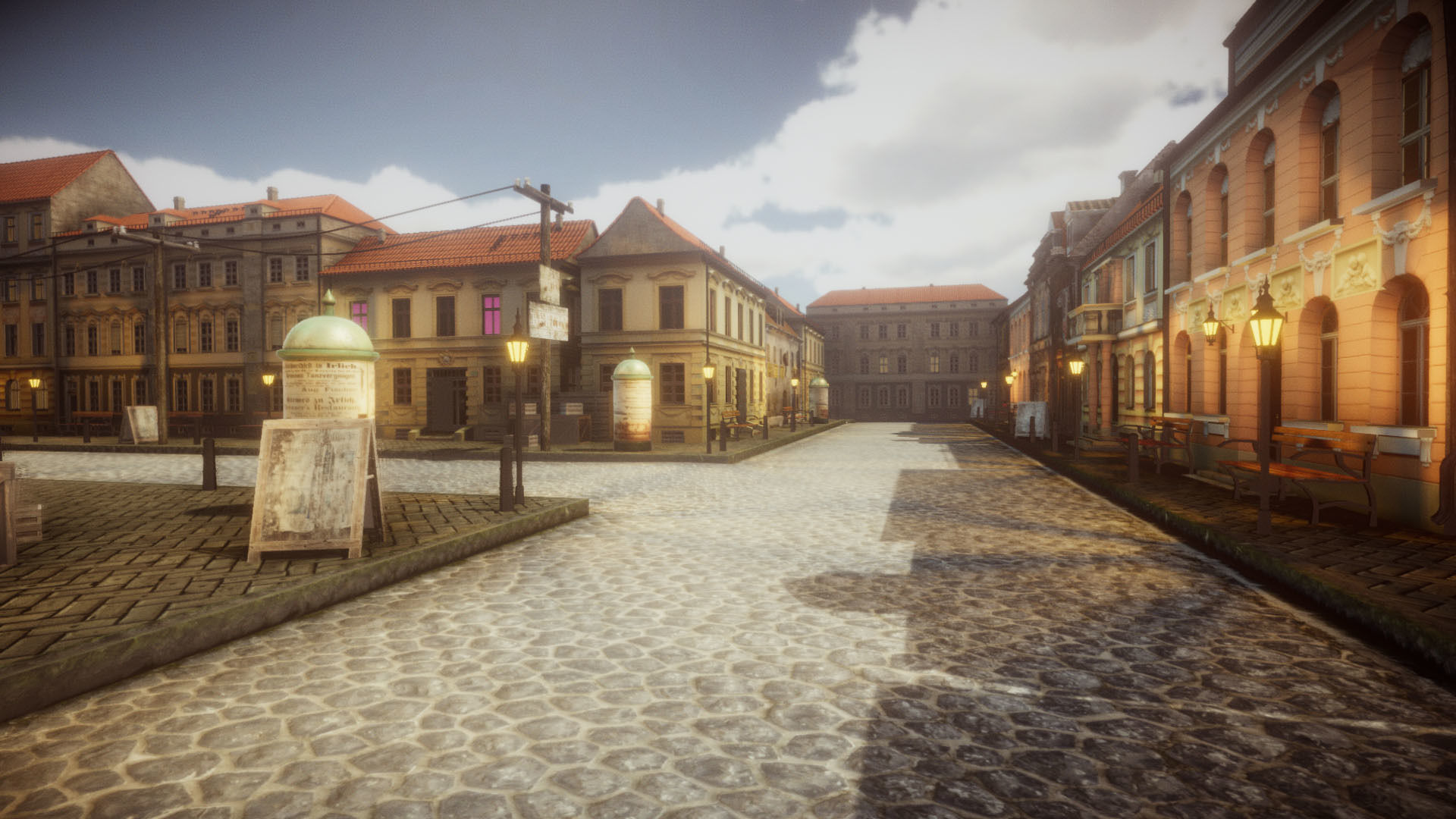 Historical City  Low-poly 3D model_9