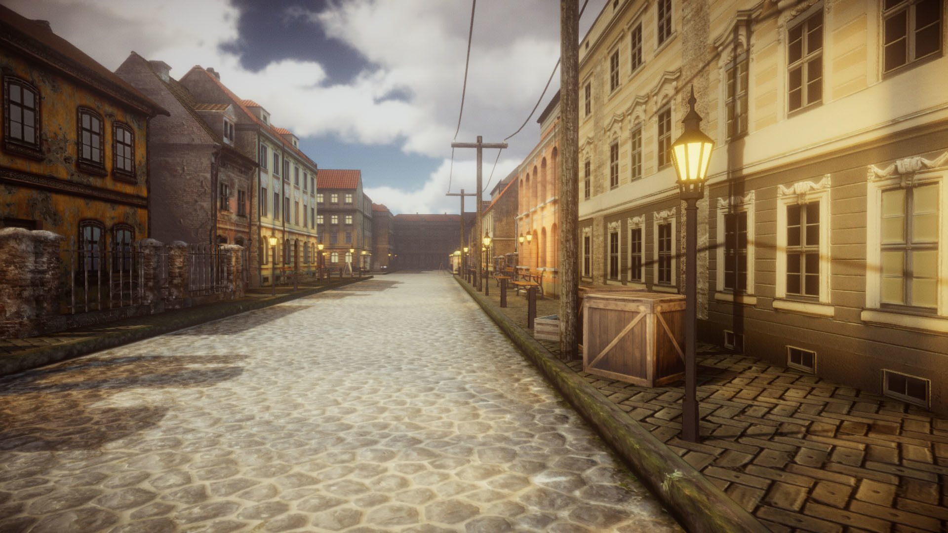 Historical City  Low-poly 3D model_6