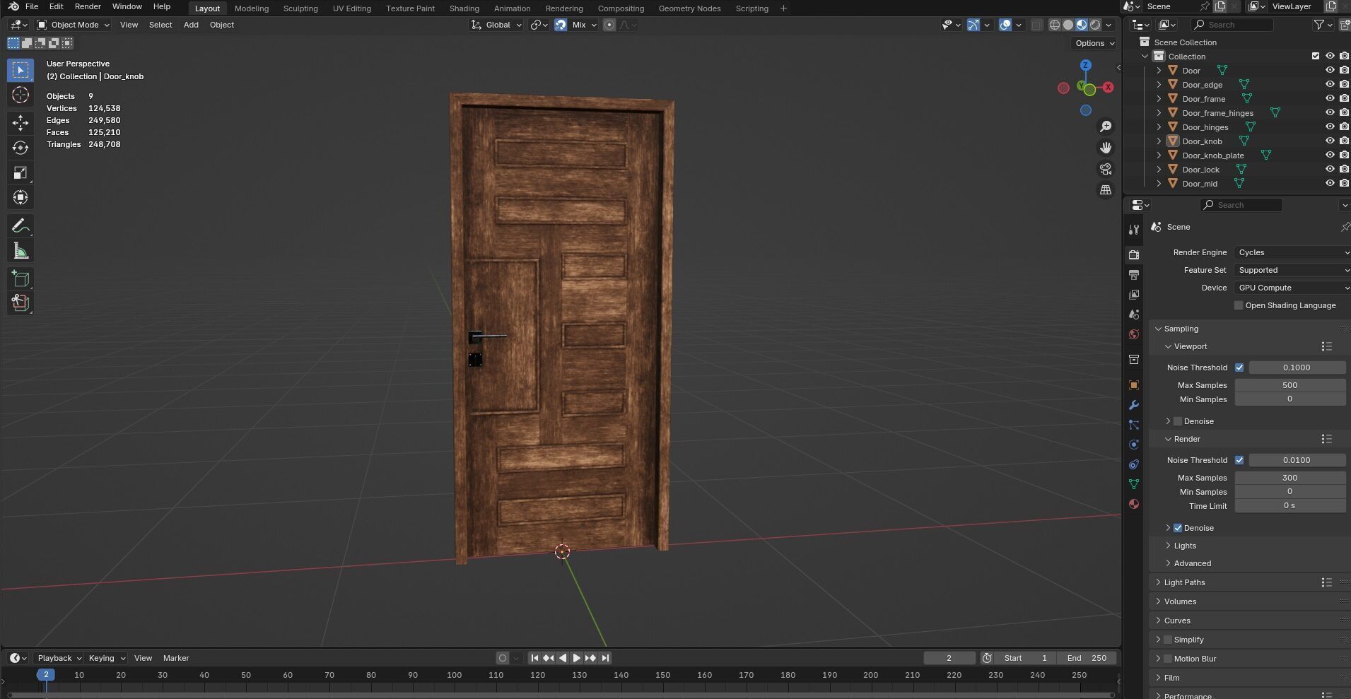Door CG44 3D model_12