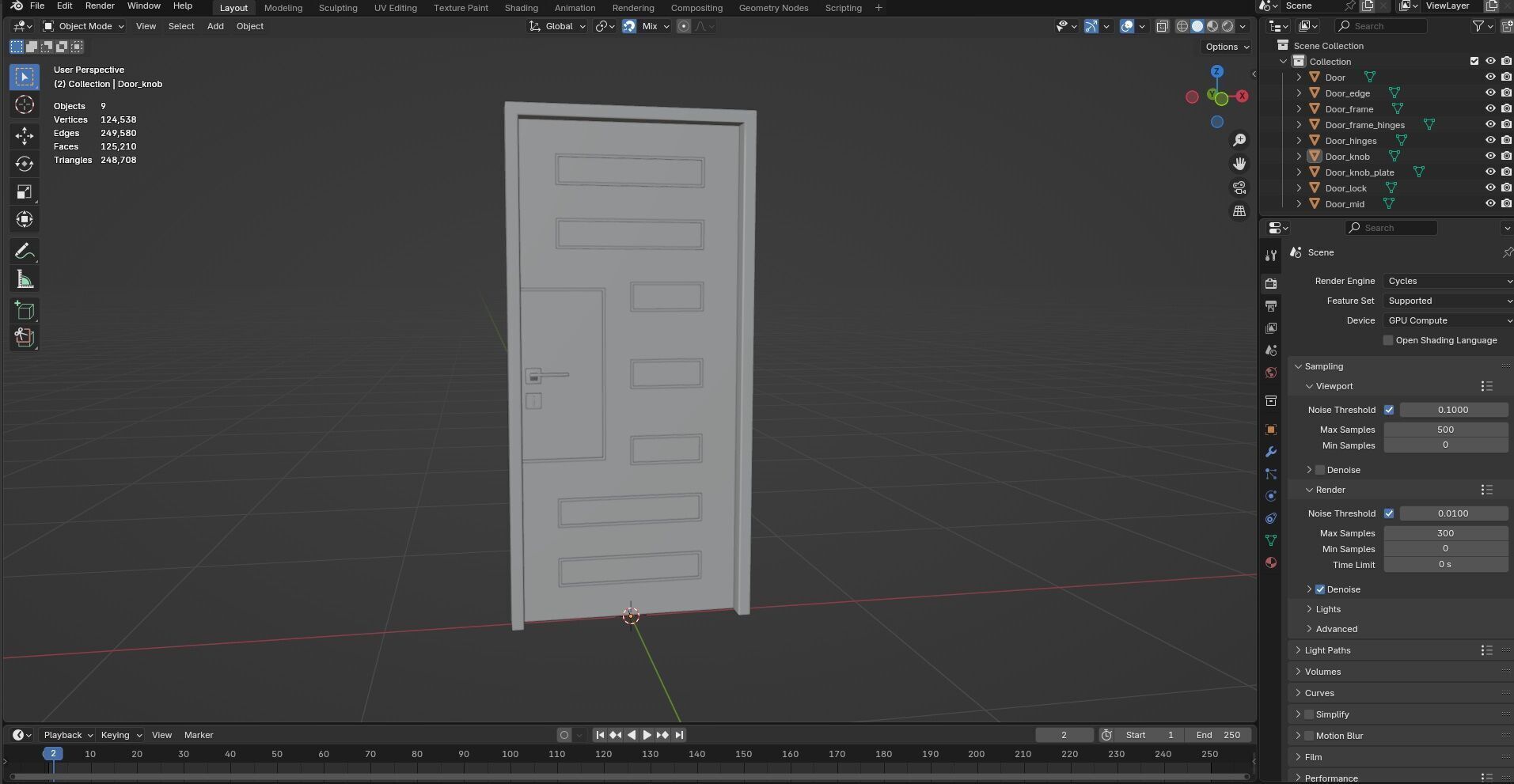 Door CG44 3D model_11