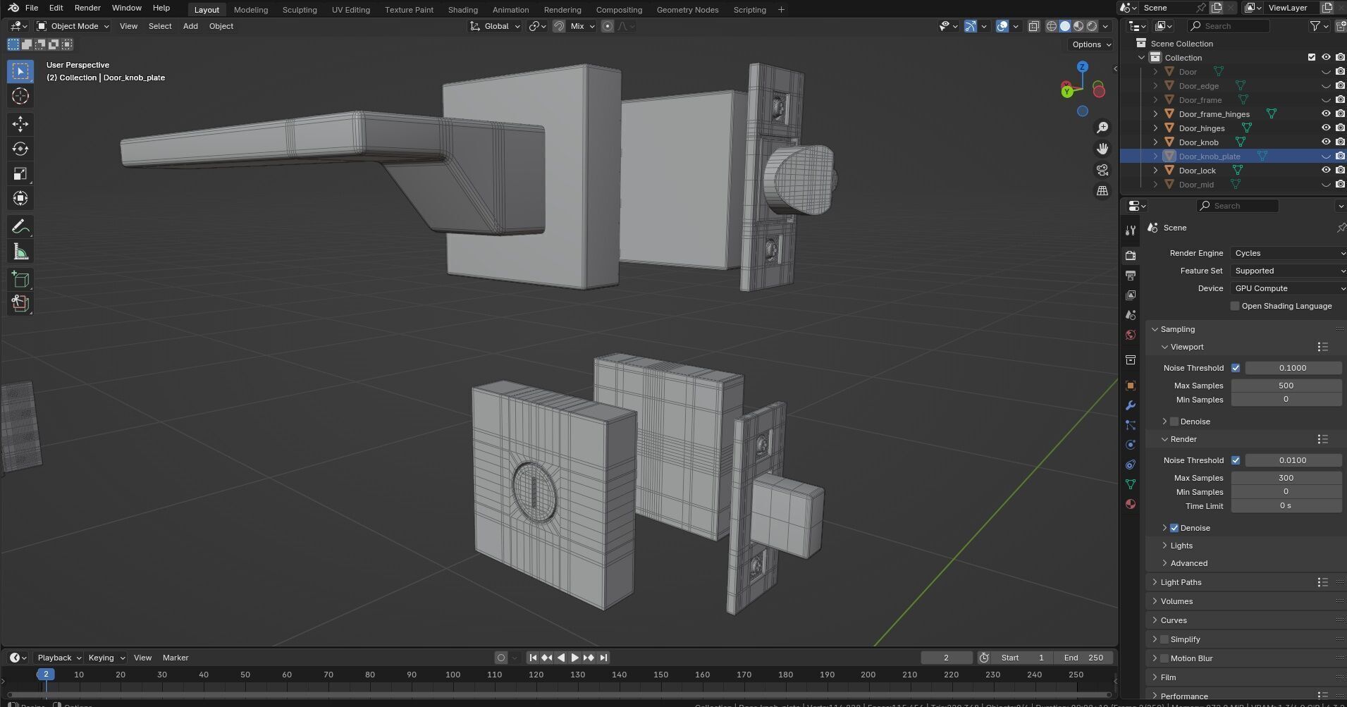 Door CG44 3D model_7
