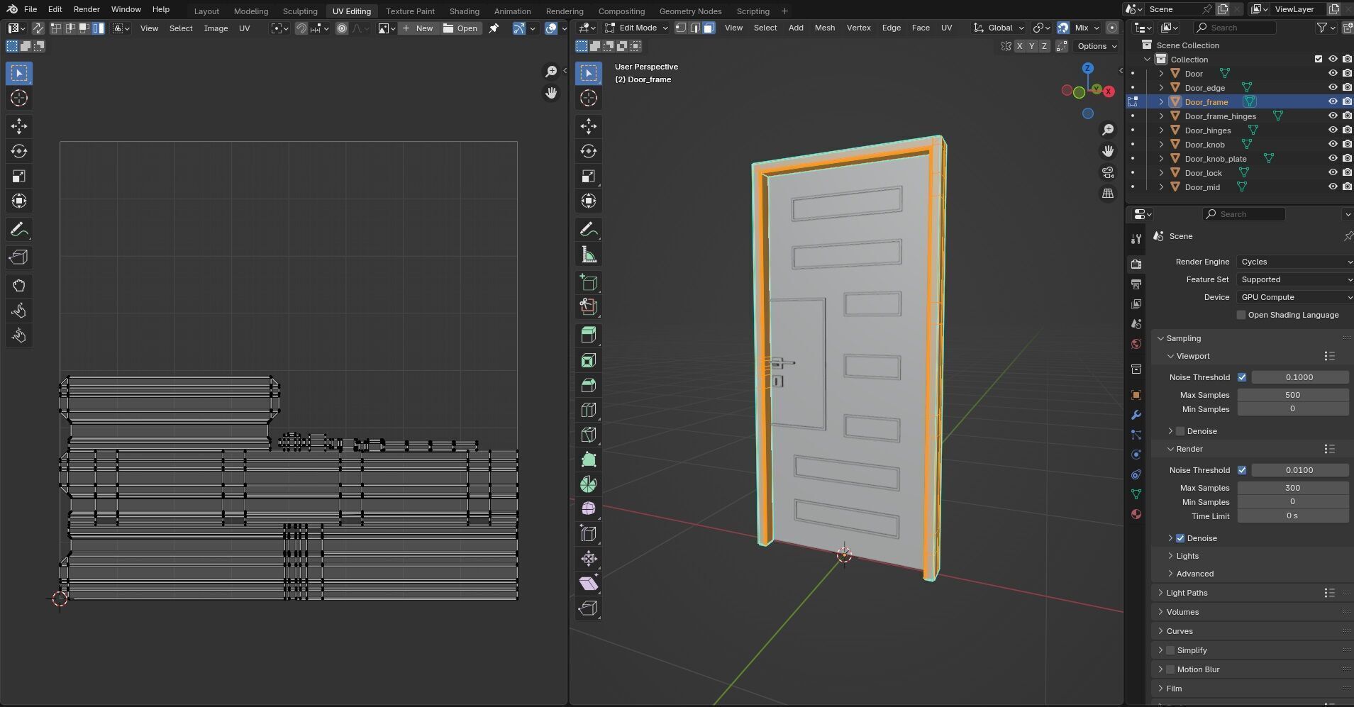 Door CG44 3D model_14