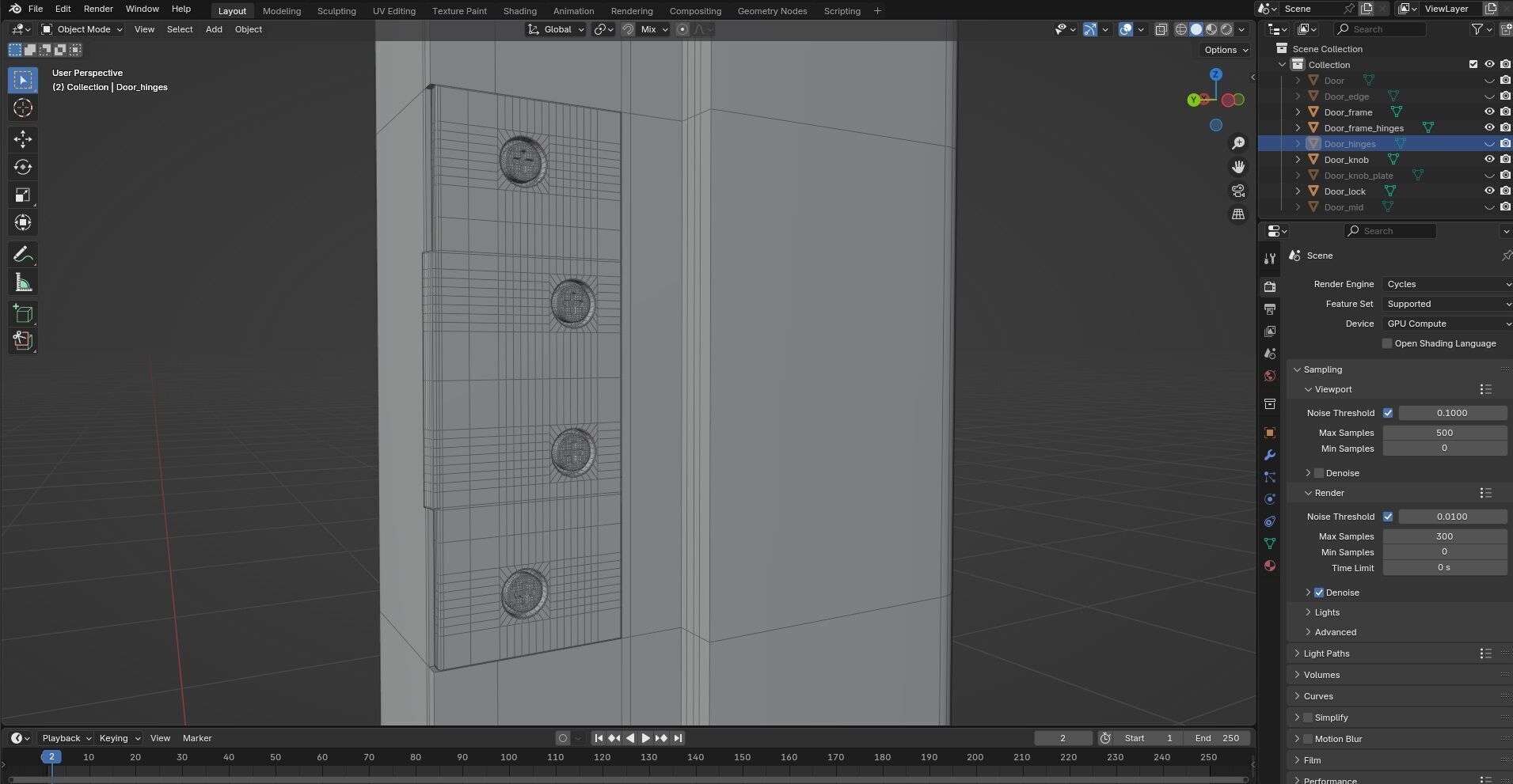 Door CG44 3D model_8