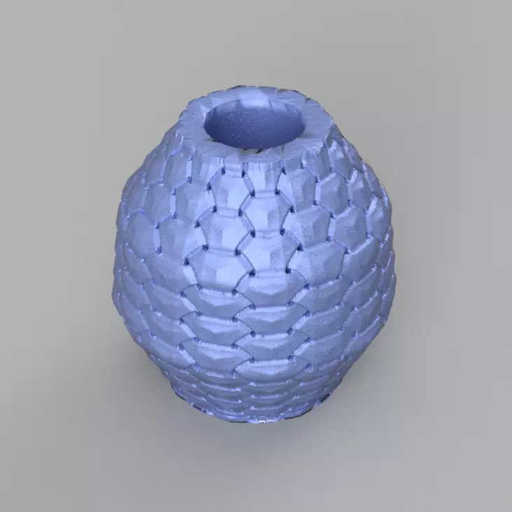 vase ecaille 3D print model