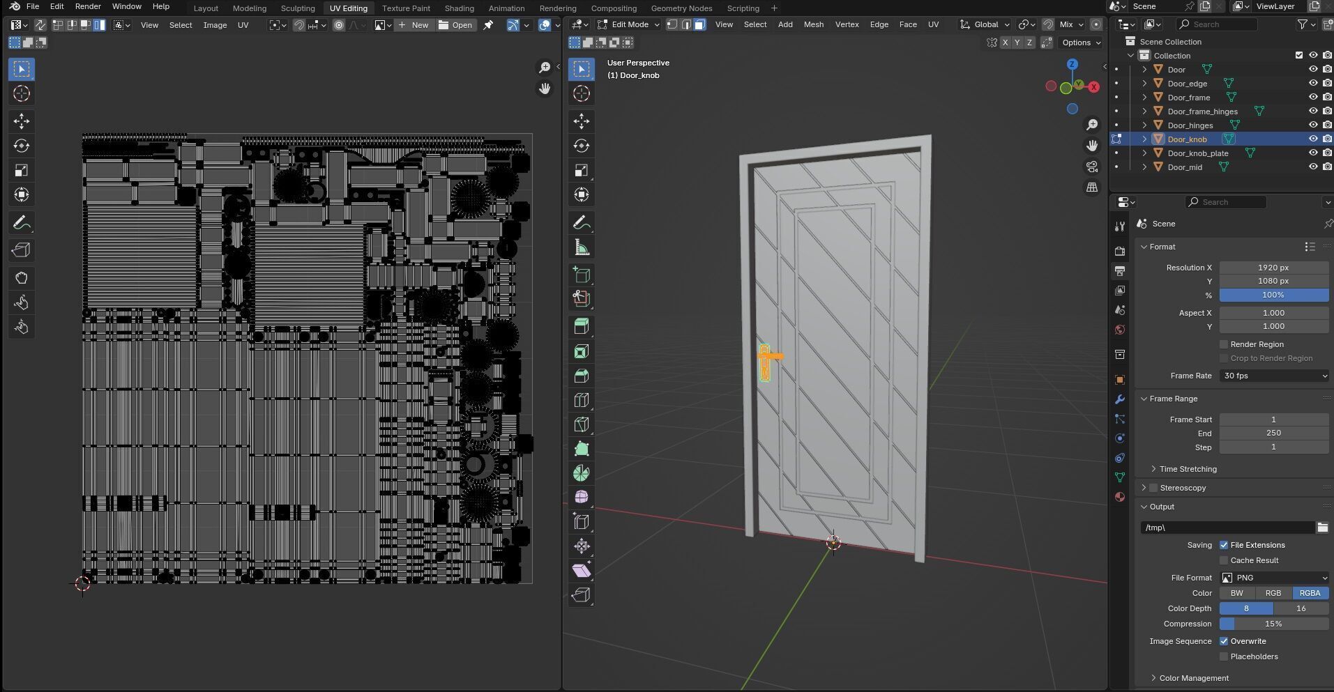 Door CG45 3D model_16