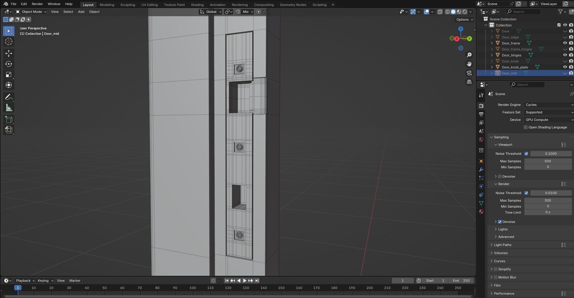 Door CG45 3D model_10