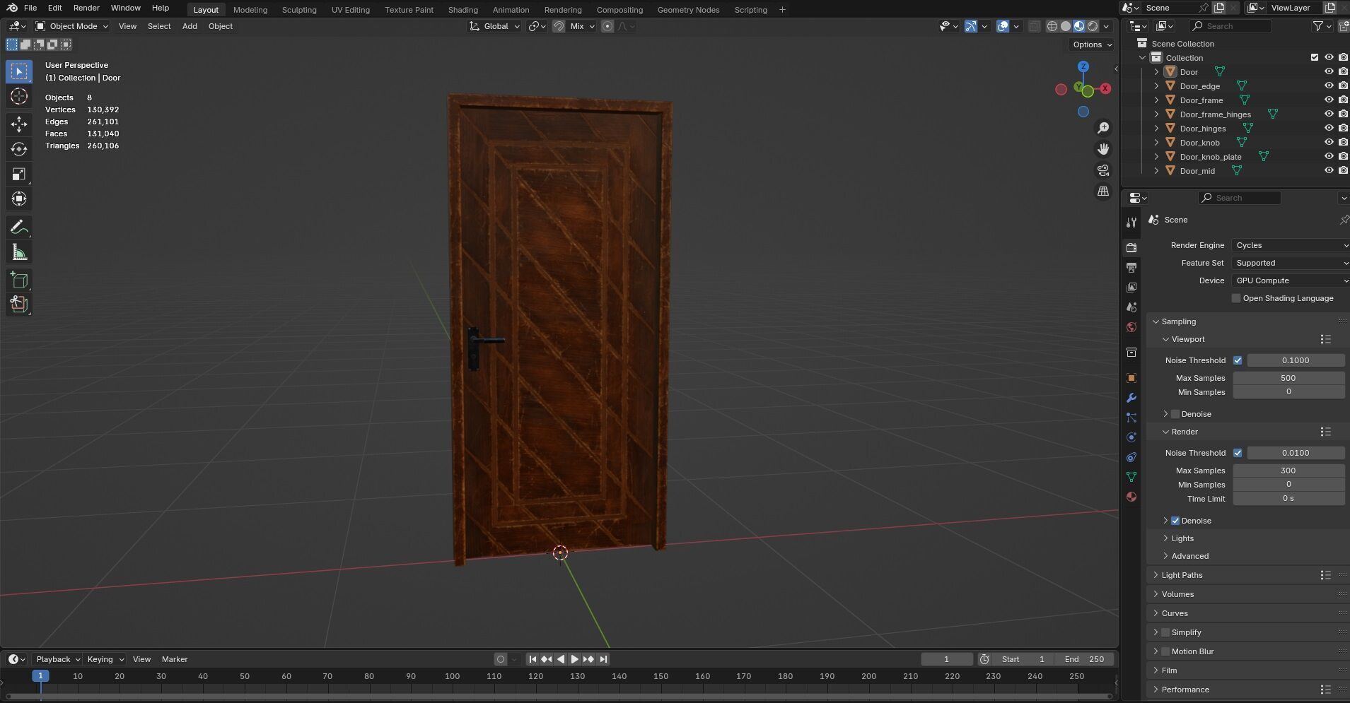 Door CG45 3D model_12