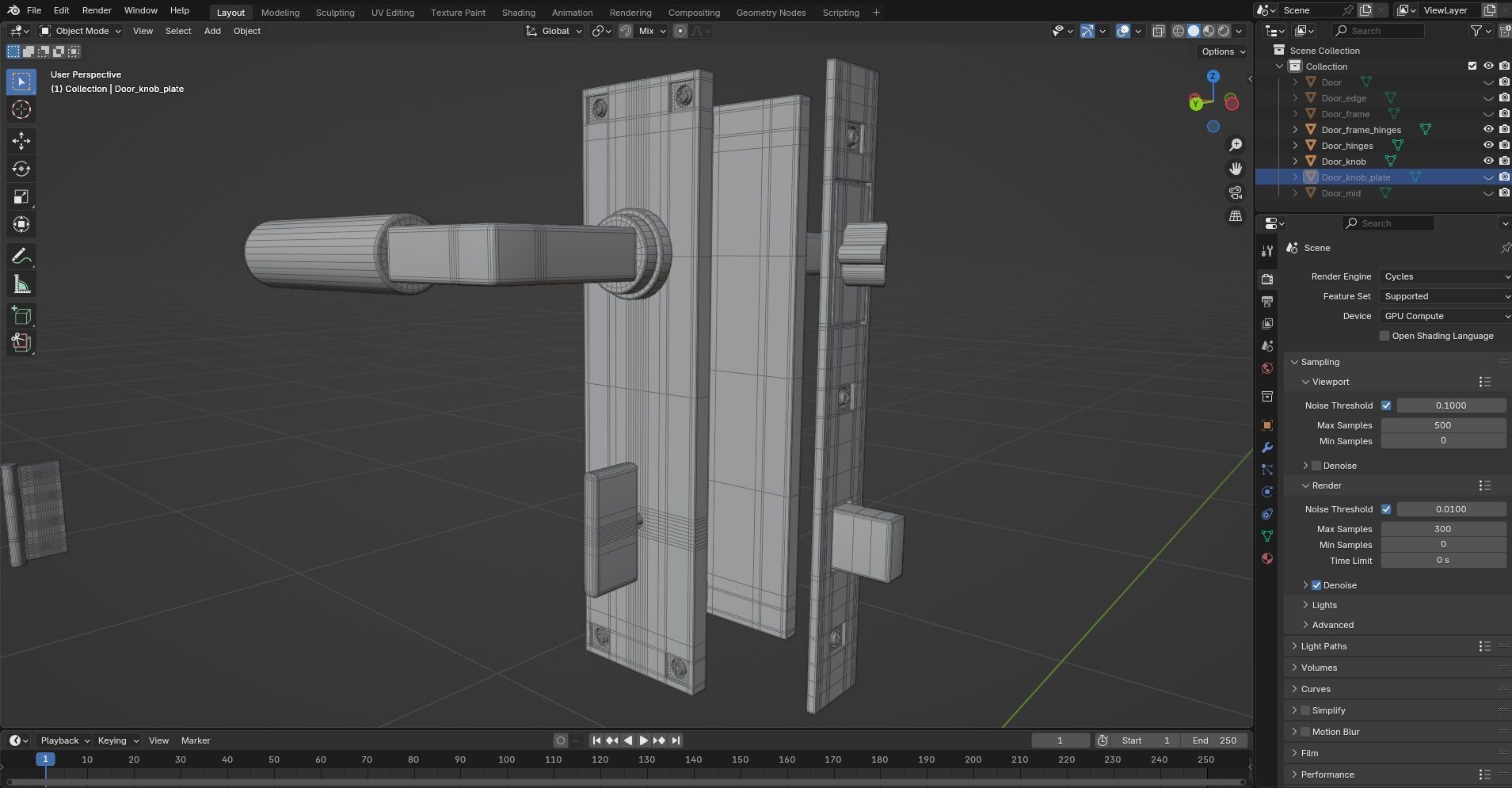 Door CG45 3D model_7