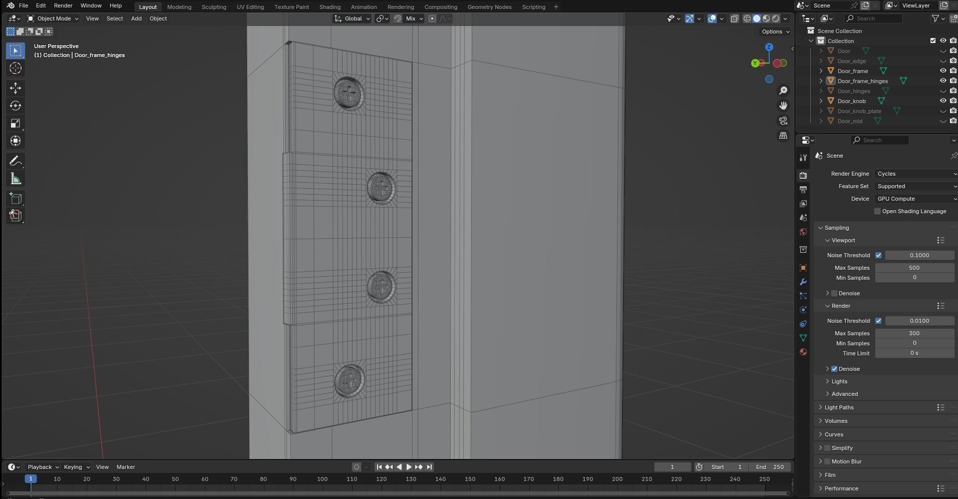 Door CG45 3D model_8