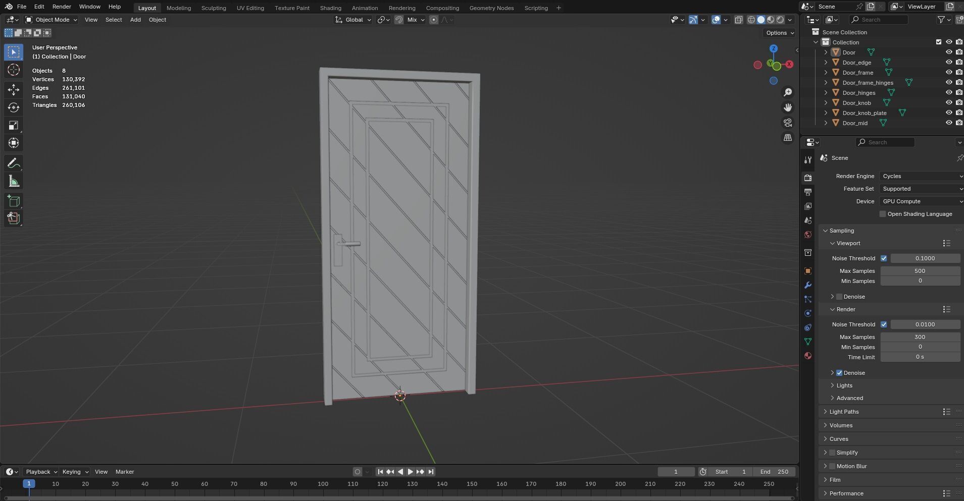 Door CG45 3D model_11