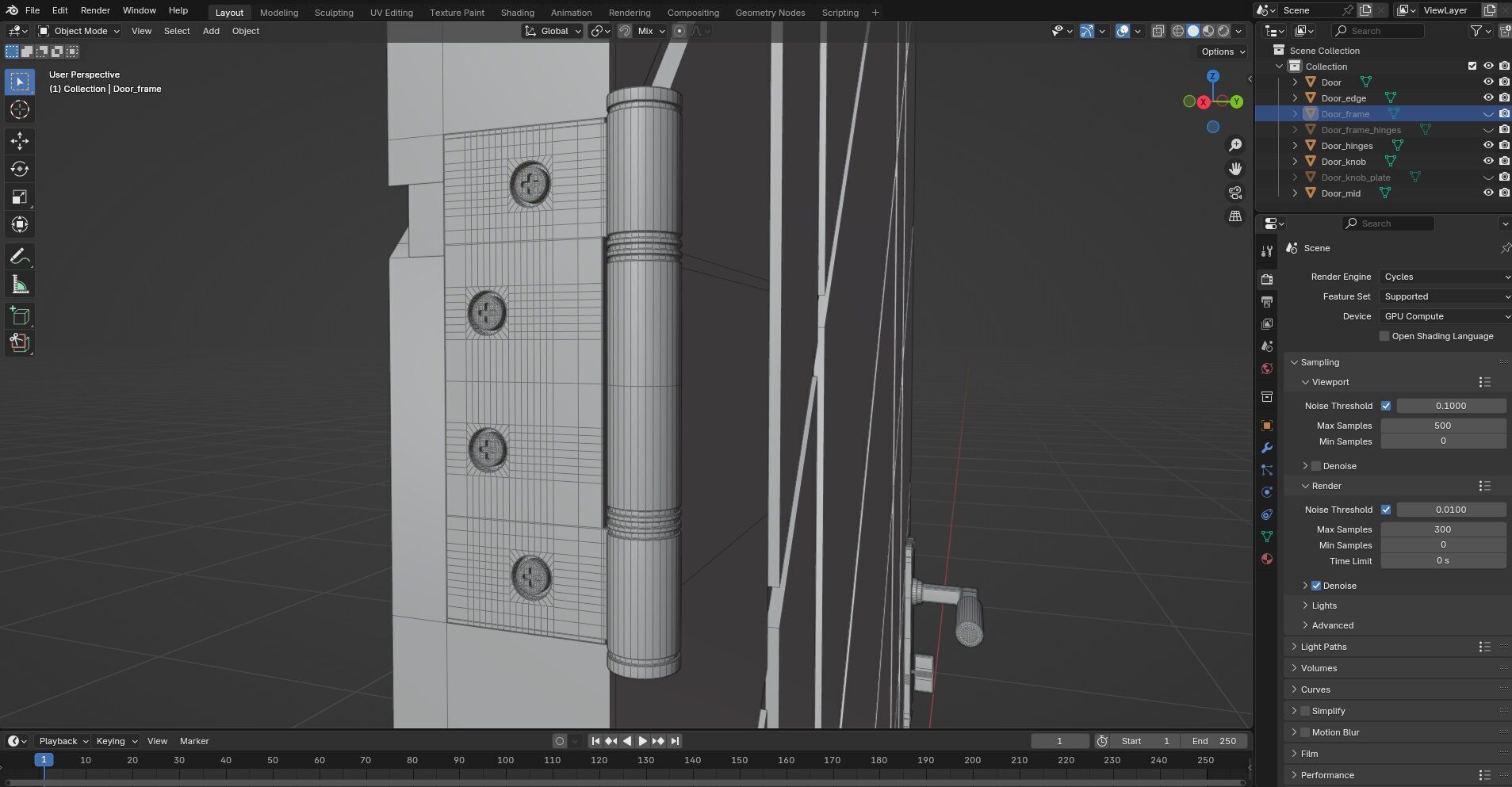 Door CG45 3D model_9