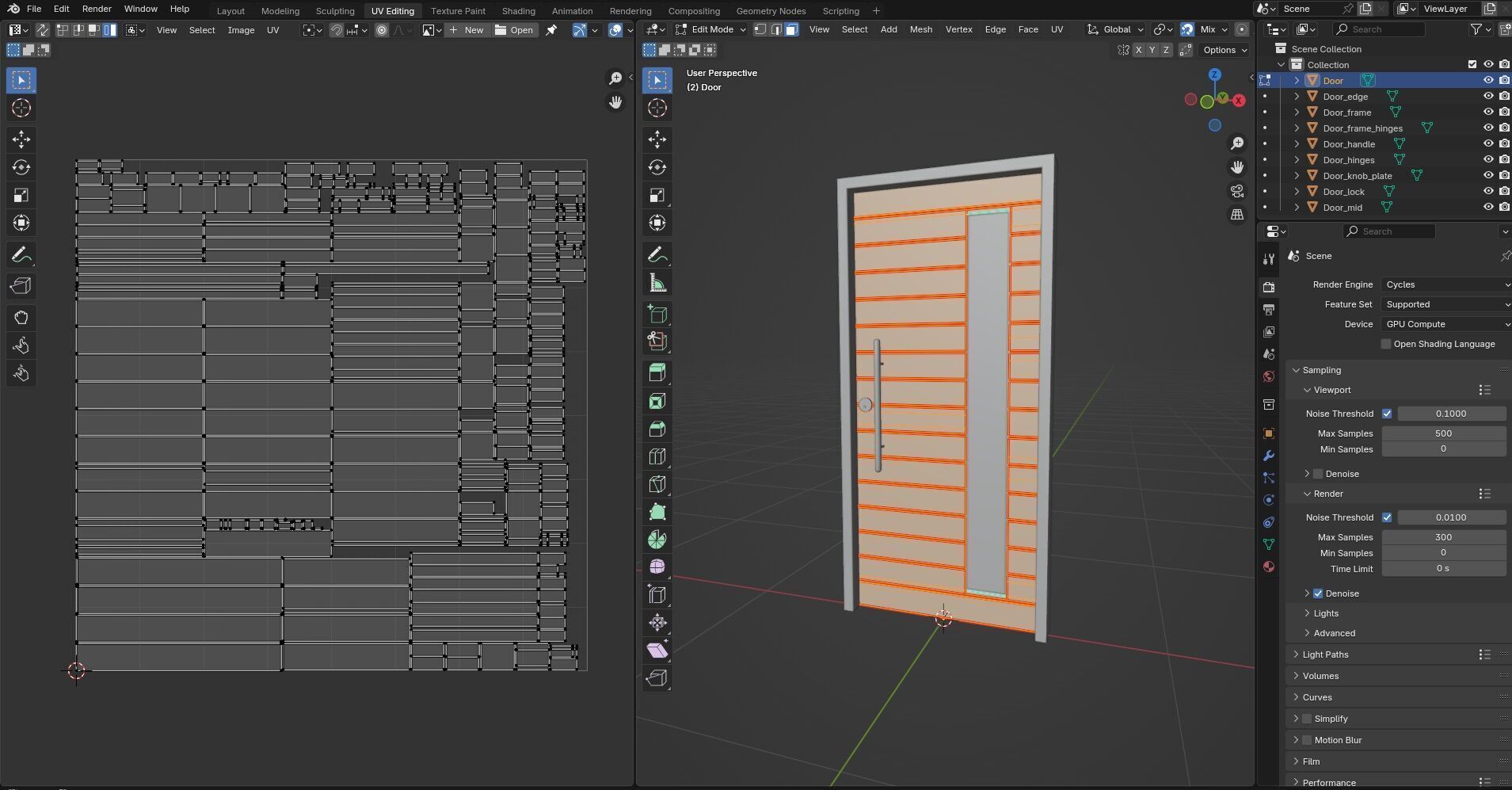 Door CG46 3D model_13