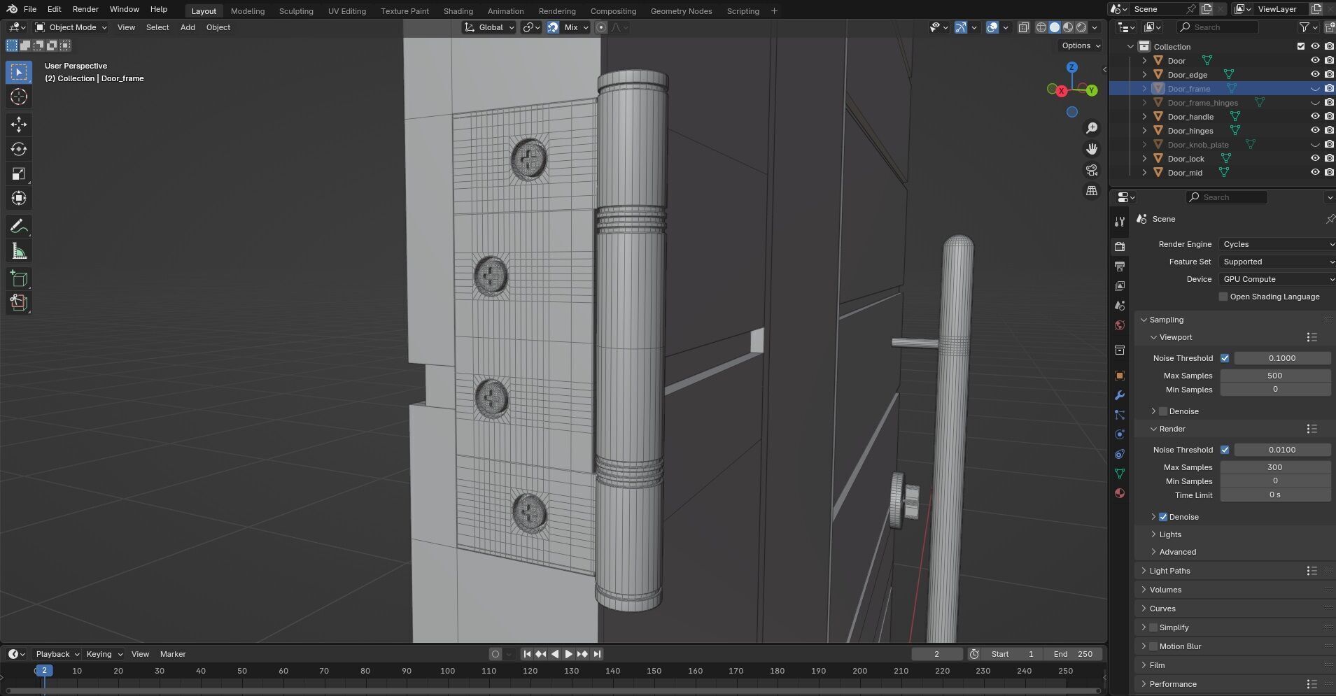 Door CG46 3D model_9