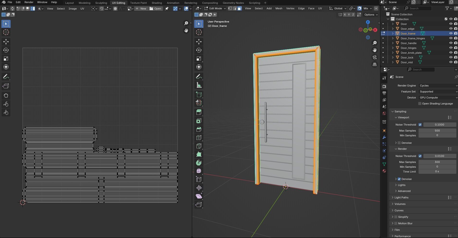 Door CG46 3D model_14