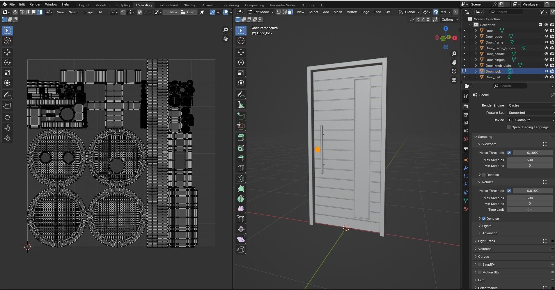 Door CG46 3D model_16