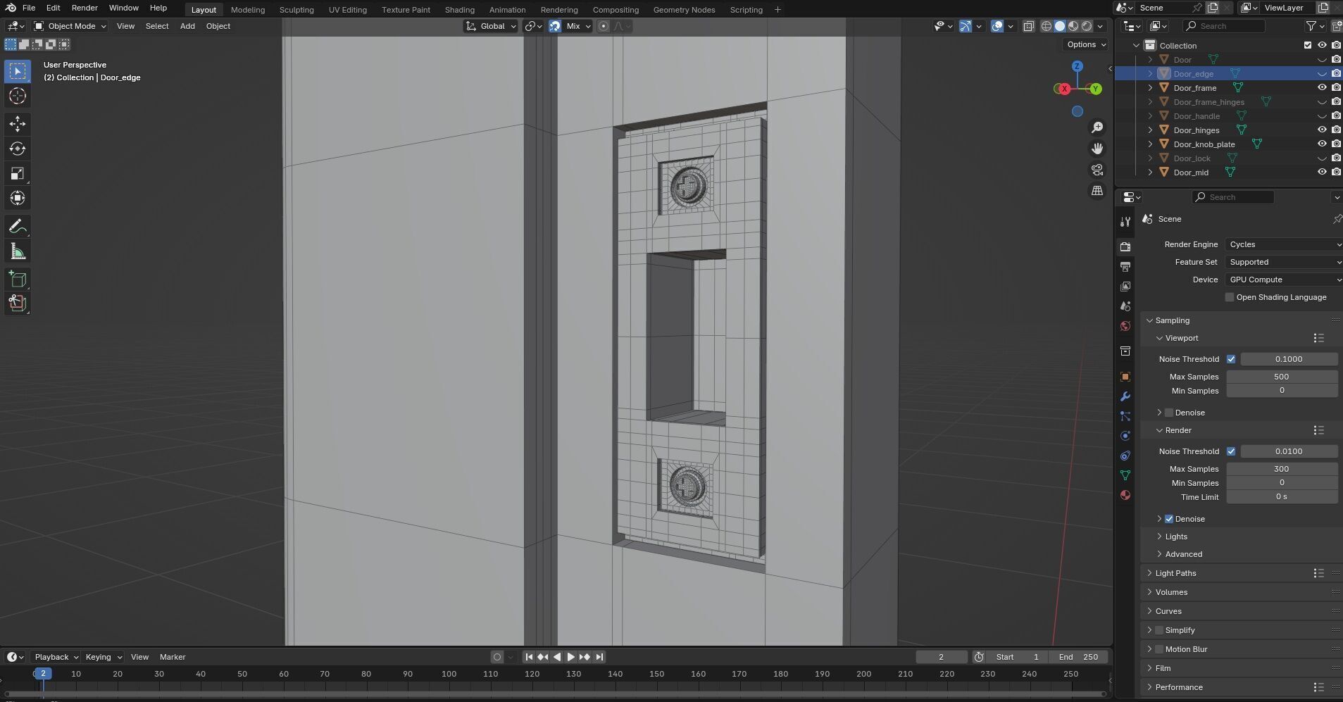 Door CG46 3D model_10