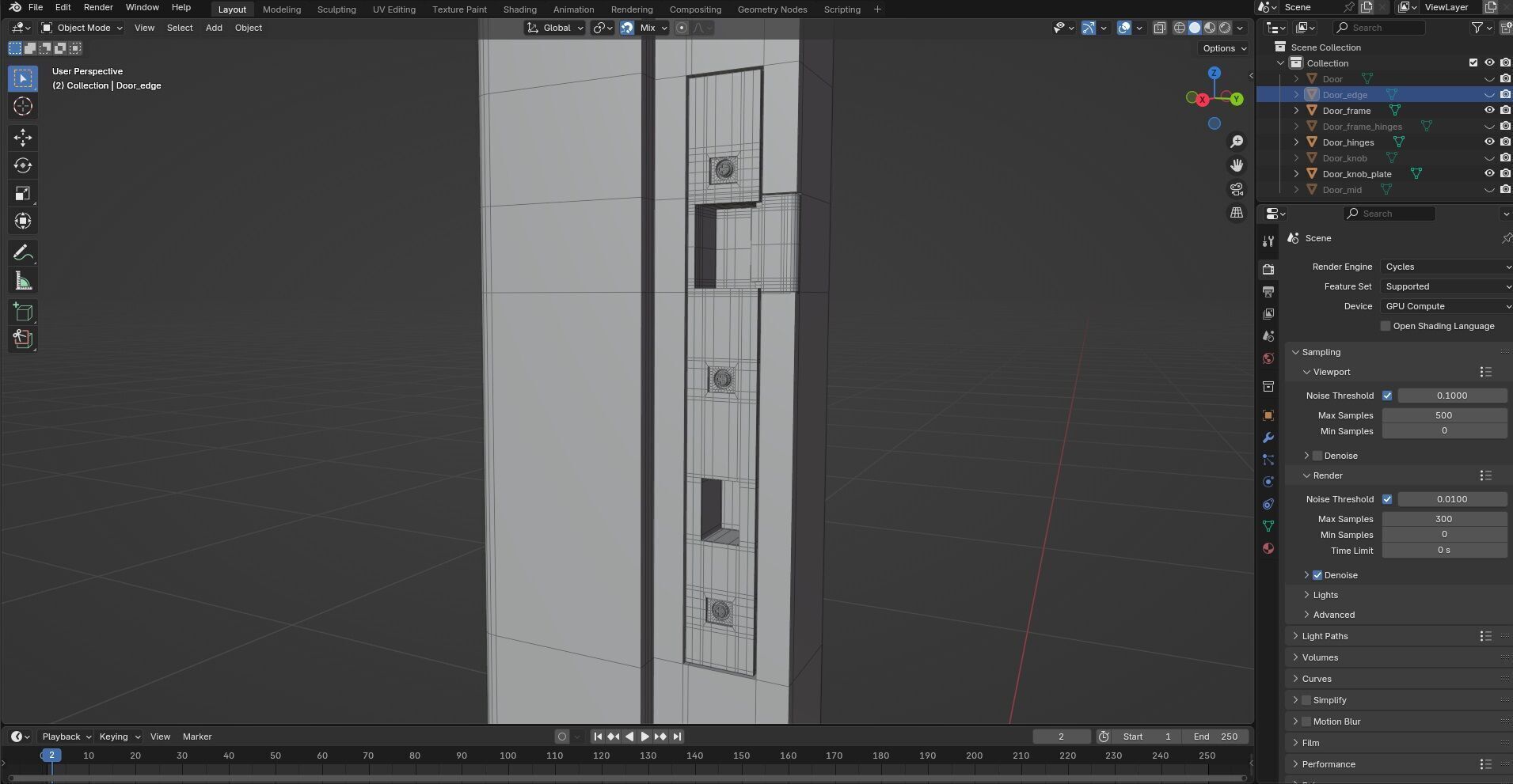Door CG49 3D model_10