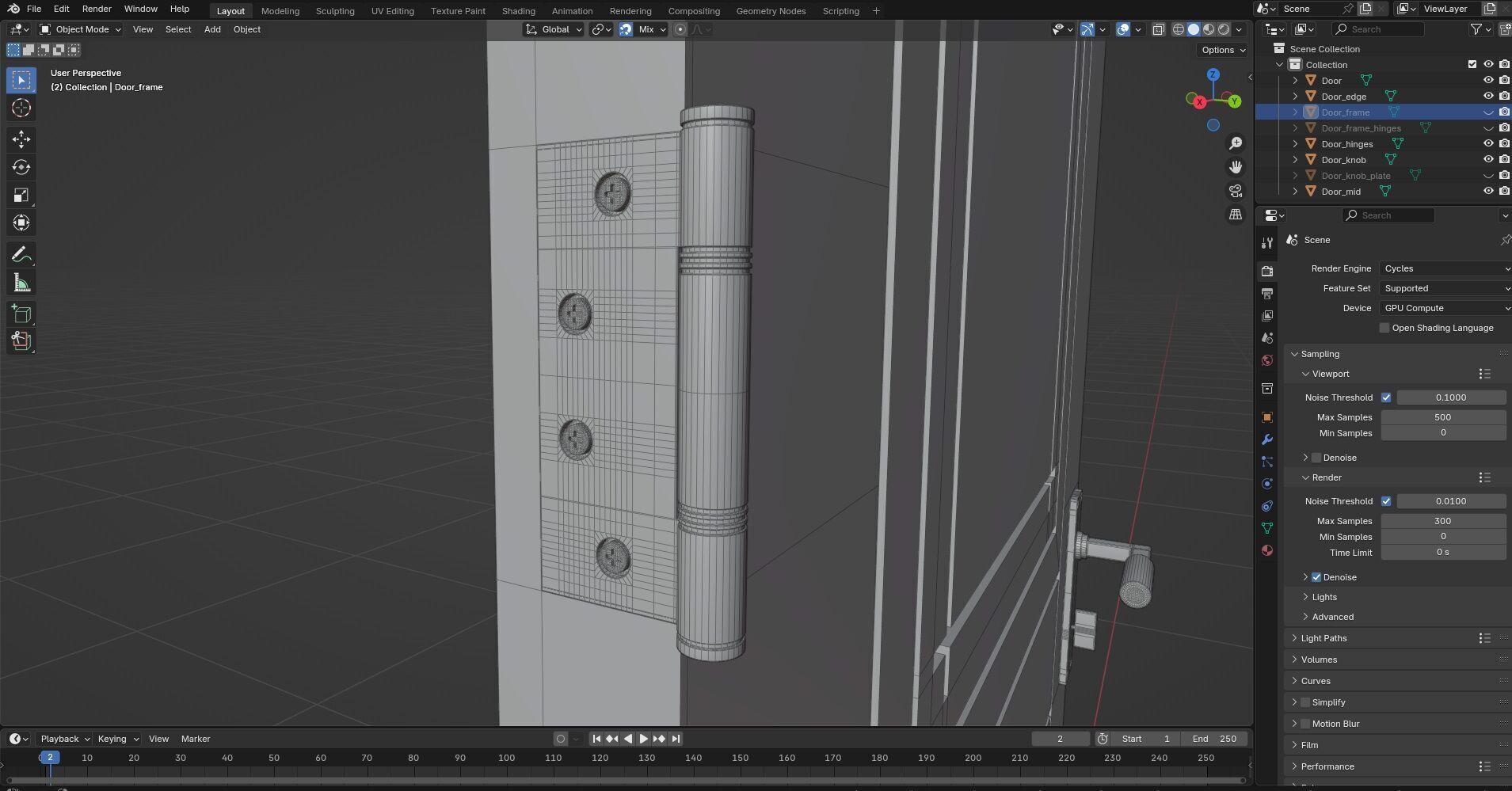 Door CG49 3D model_9