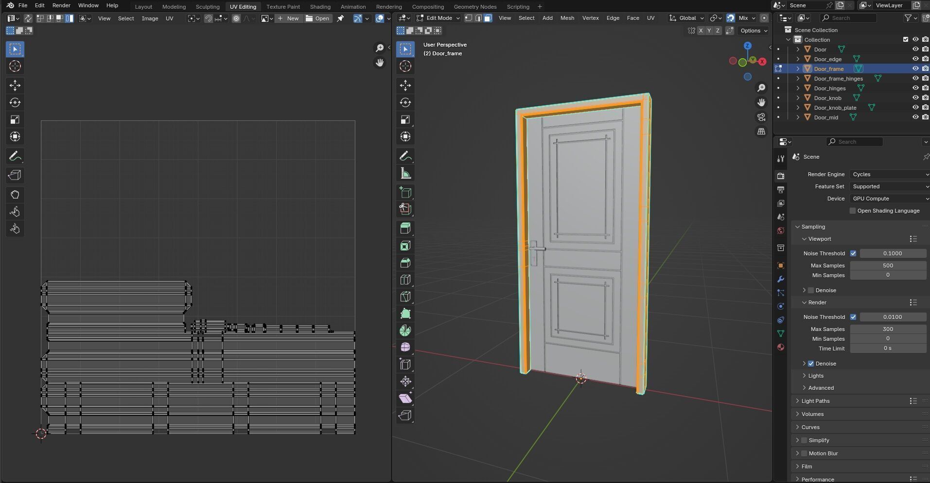 Door CG49 3D model_14