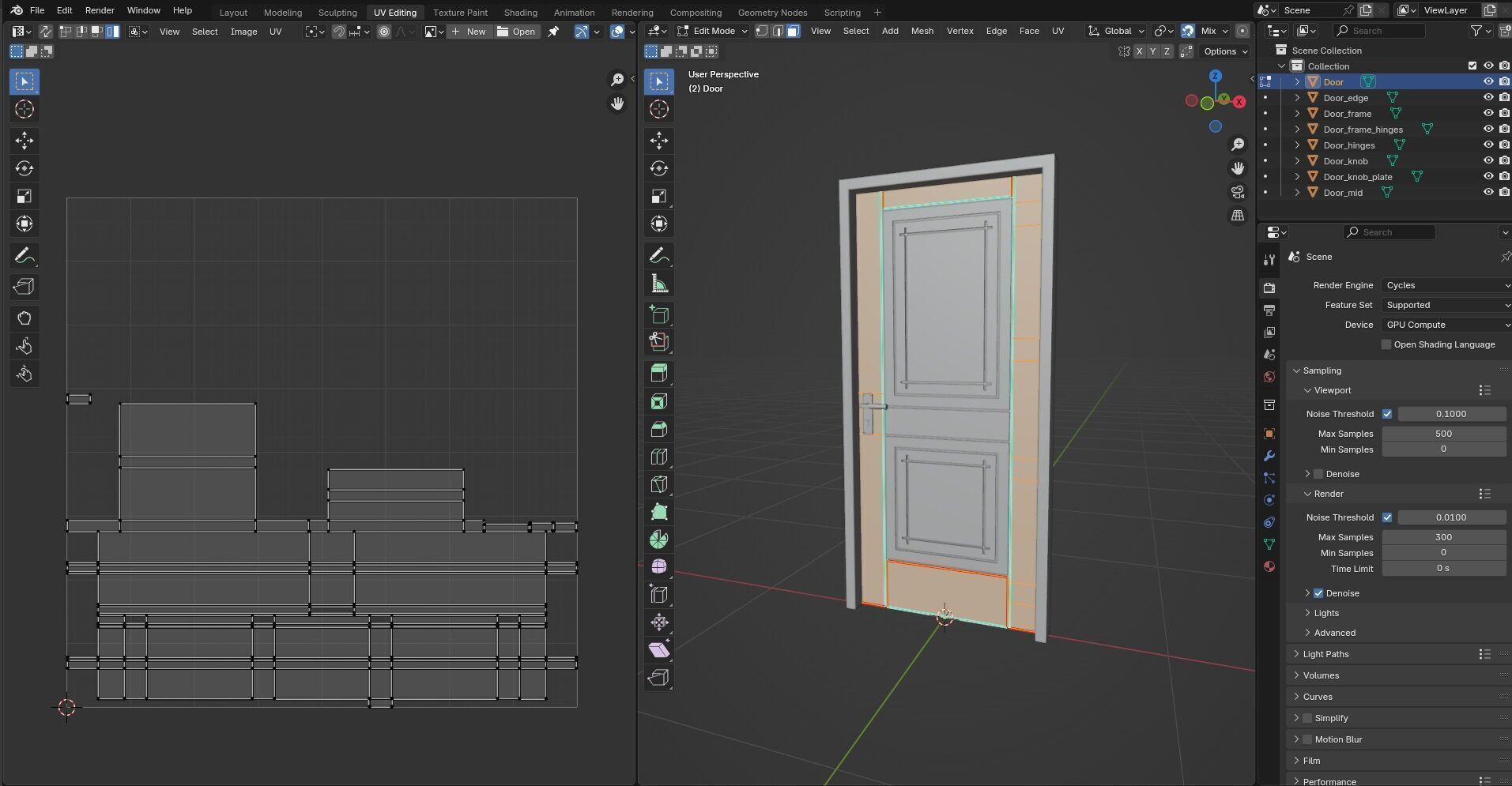 Door CG49 3D model_13