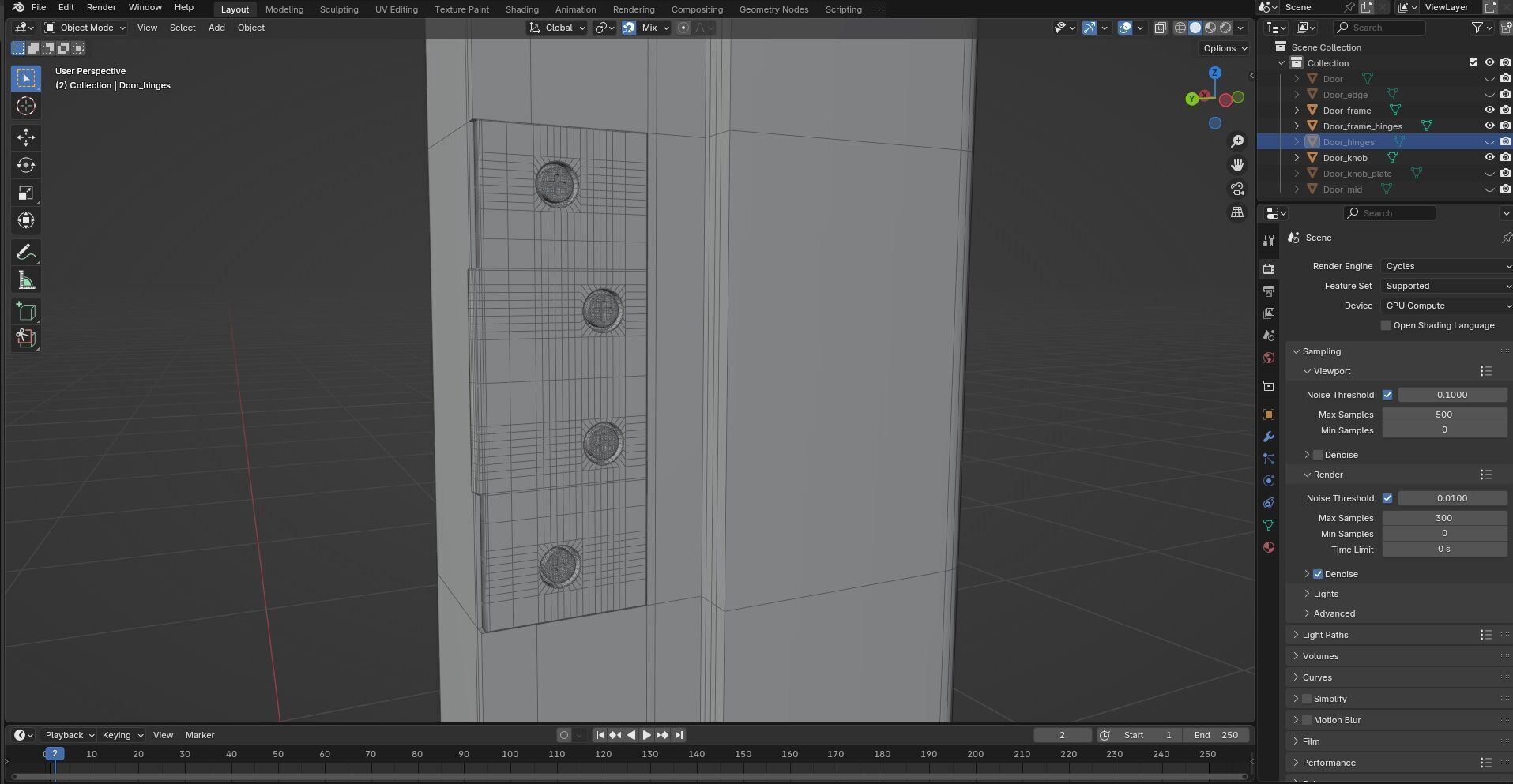 Door CG49 3D model_8