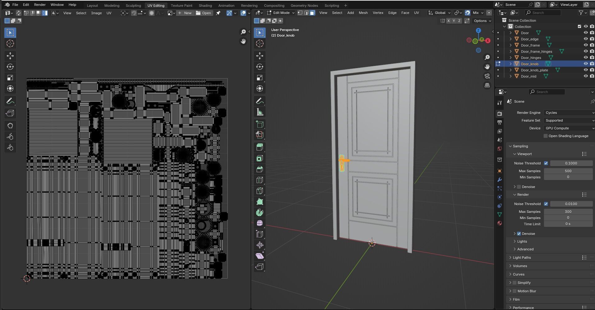 Door CG49 3D model_16