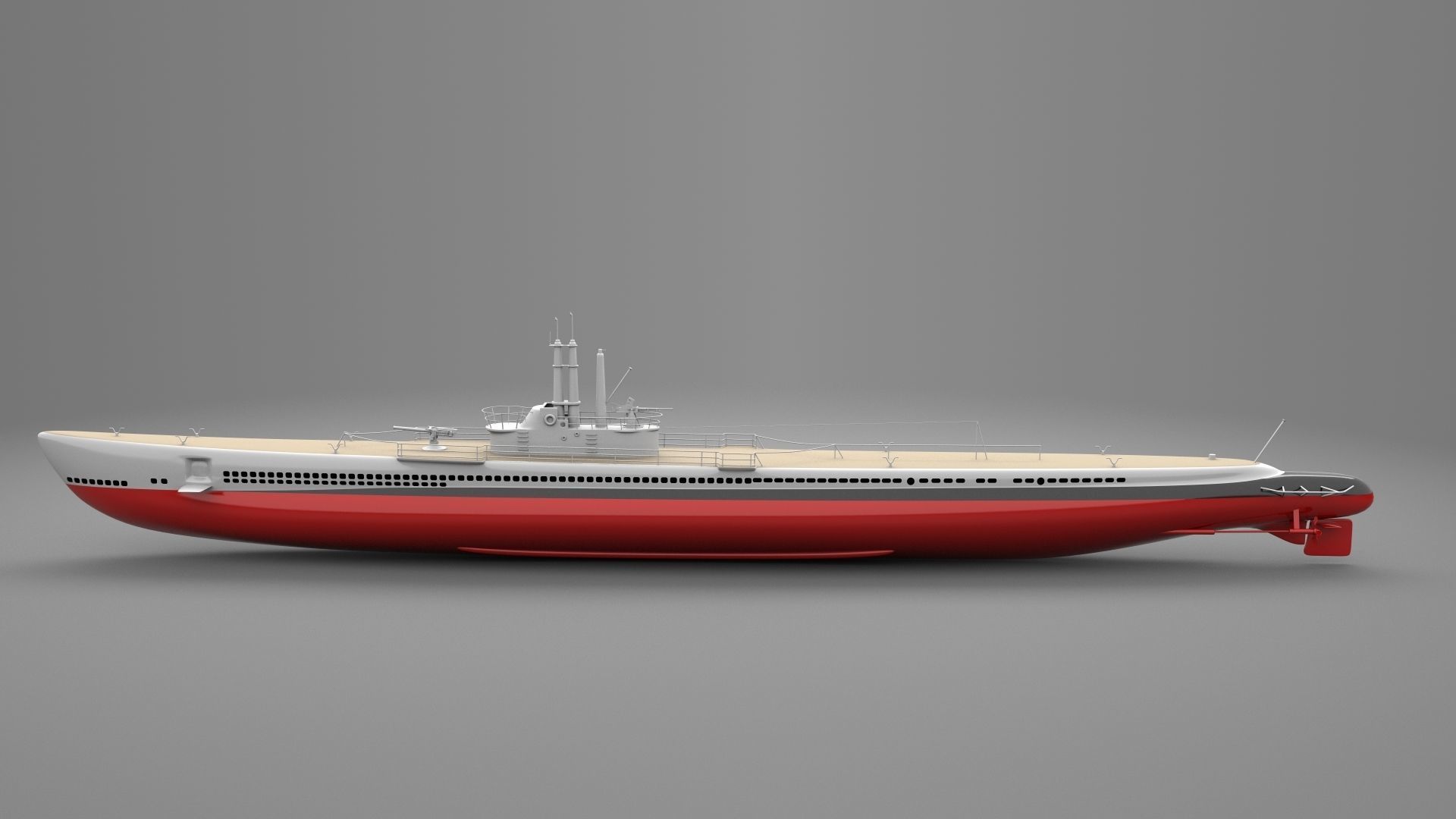 USS Tang -SS 306 3D model_5