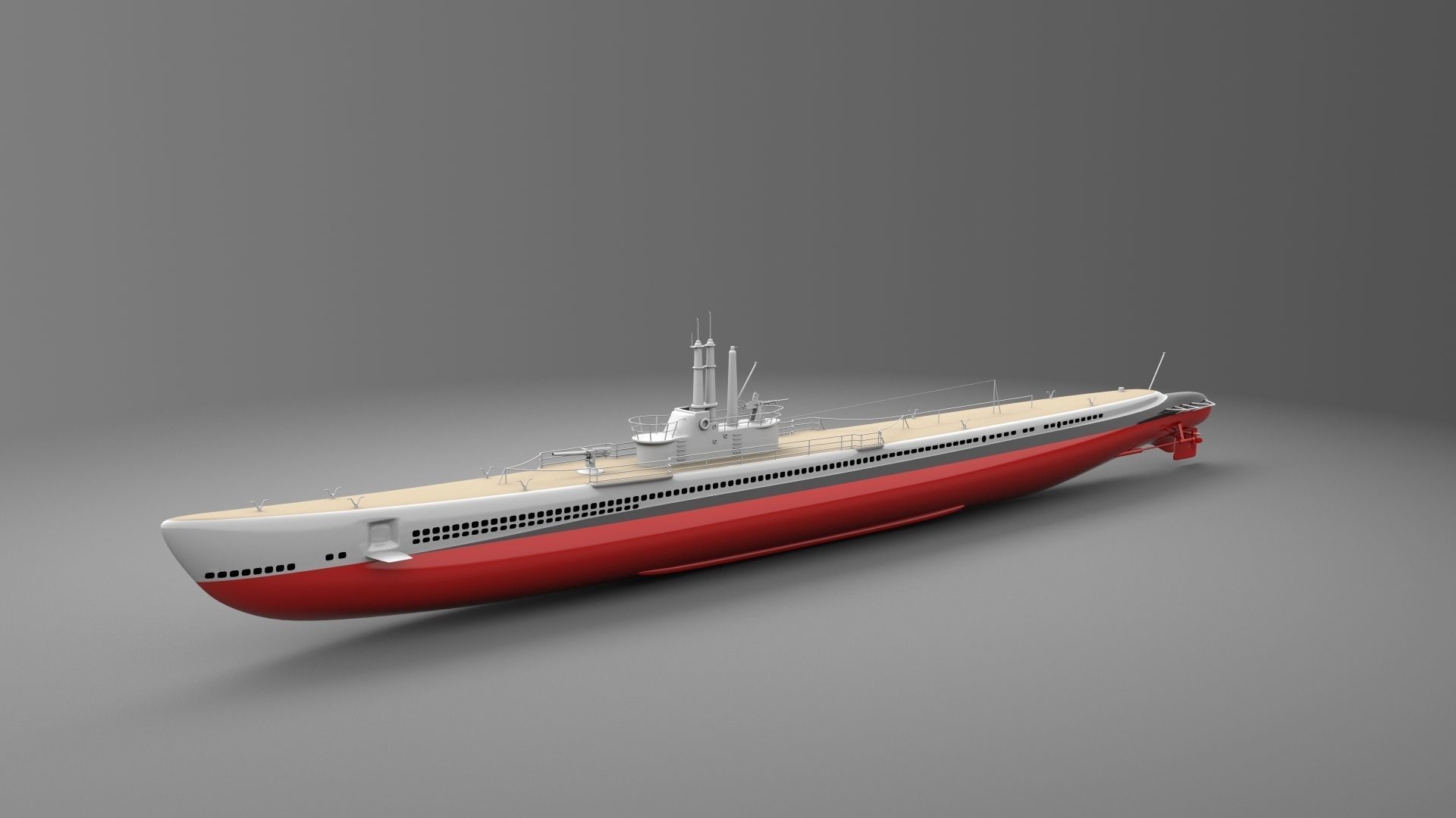 USS Tang -SS 306 3D model_4