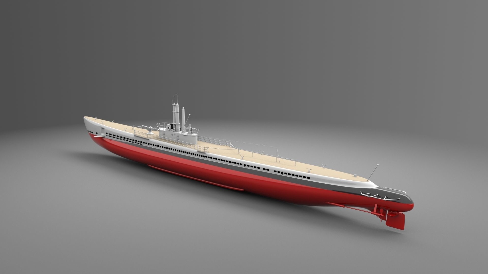 USS Tang -SS 306 3D model_6